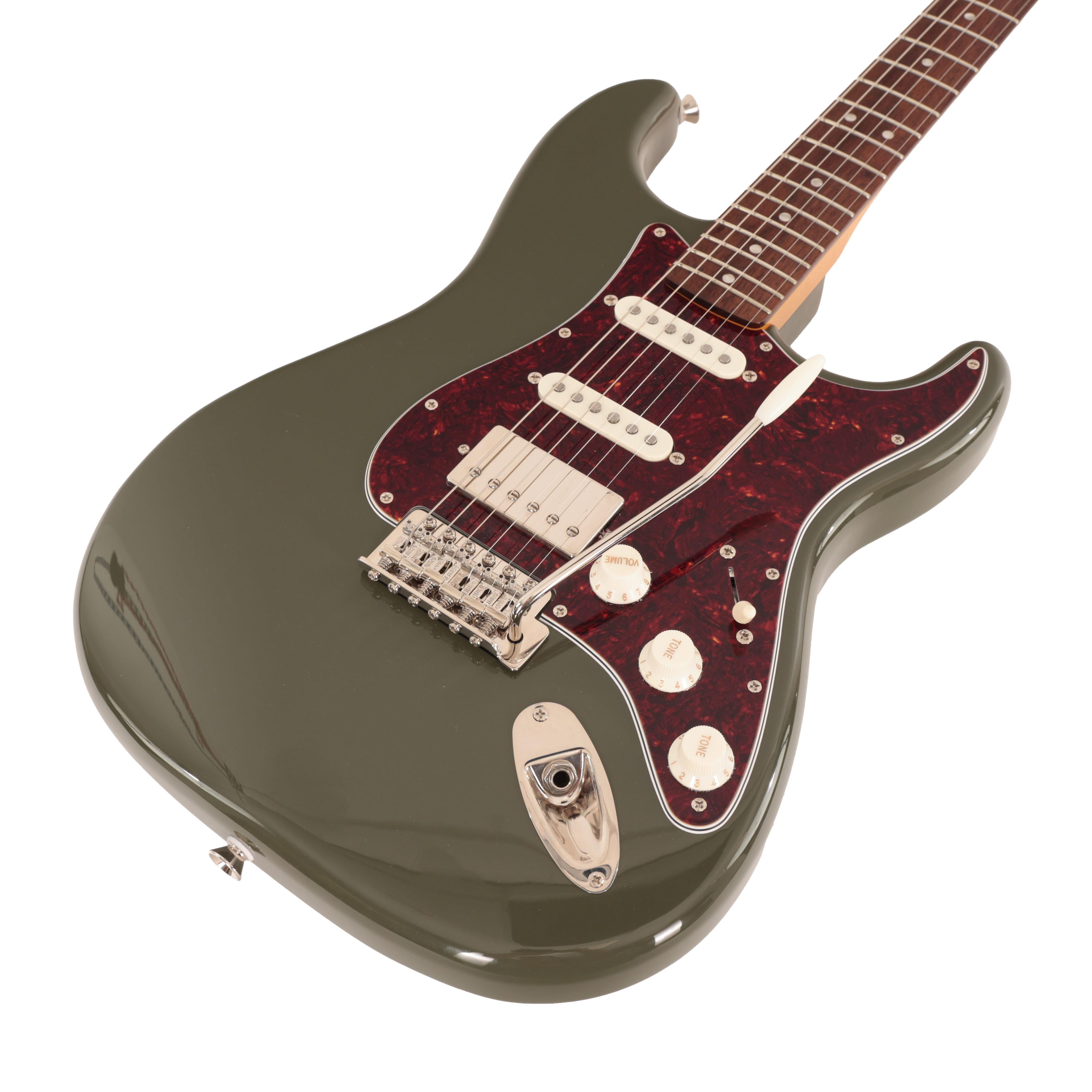 Squier Limited Edition Classic Vibe '60s Stratocaster HSS in Dark Olive Green  - IMGL4821.jpg