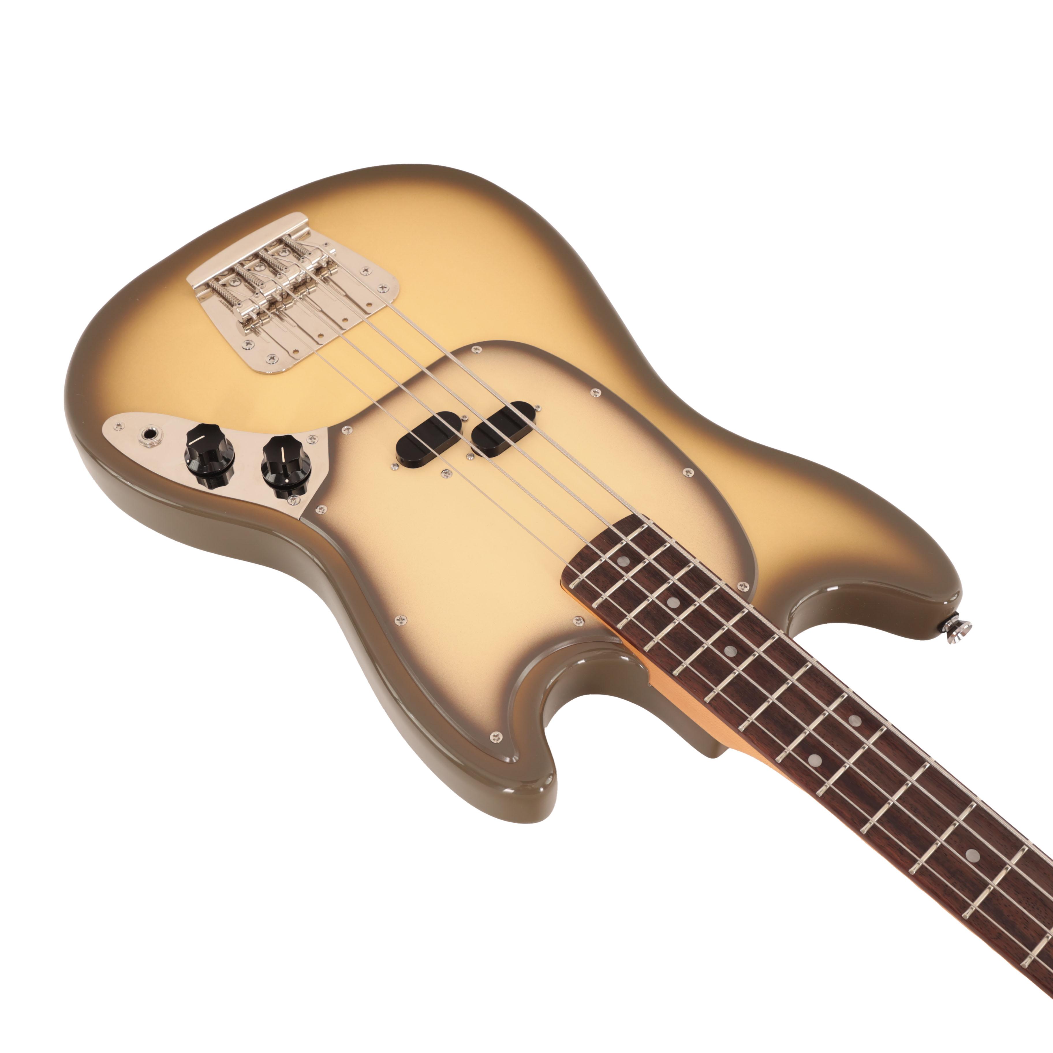 Squier Limited Edition Classic Vibe '60s Mustang Bass Guitar in Antigua - IMGL4804.jpg
