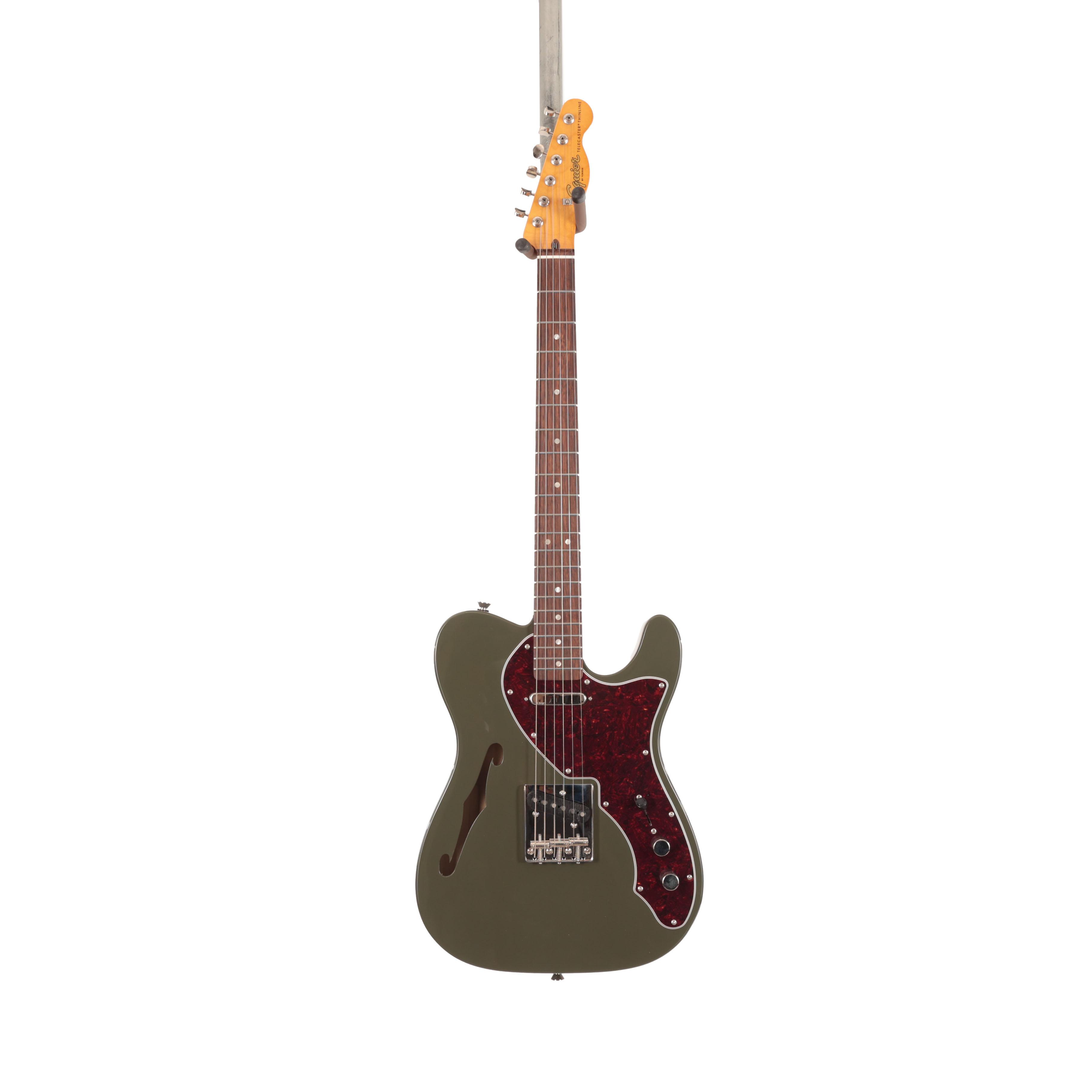 Squier Limited Edition Classic Vibe '60s Telecaster Thinline in Dark Olive Green  - IMGL4778.jpg