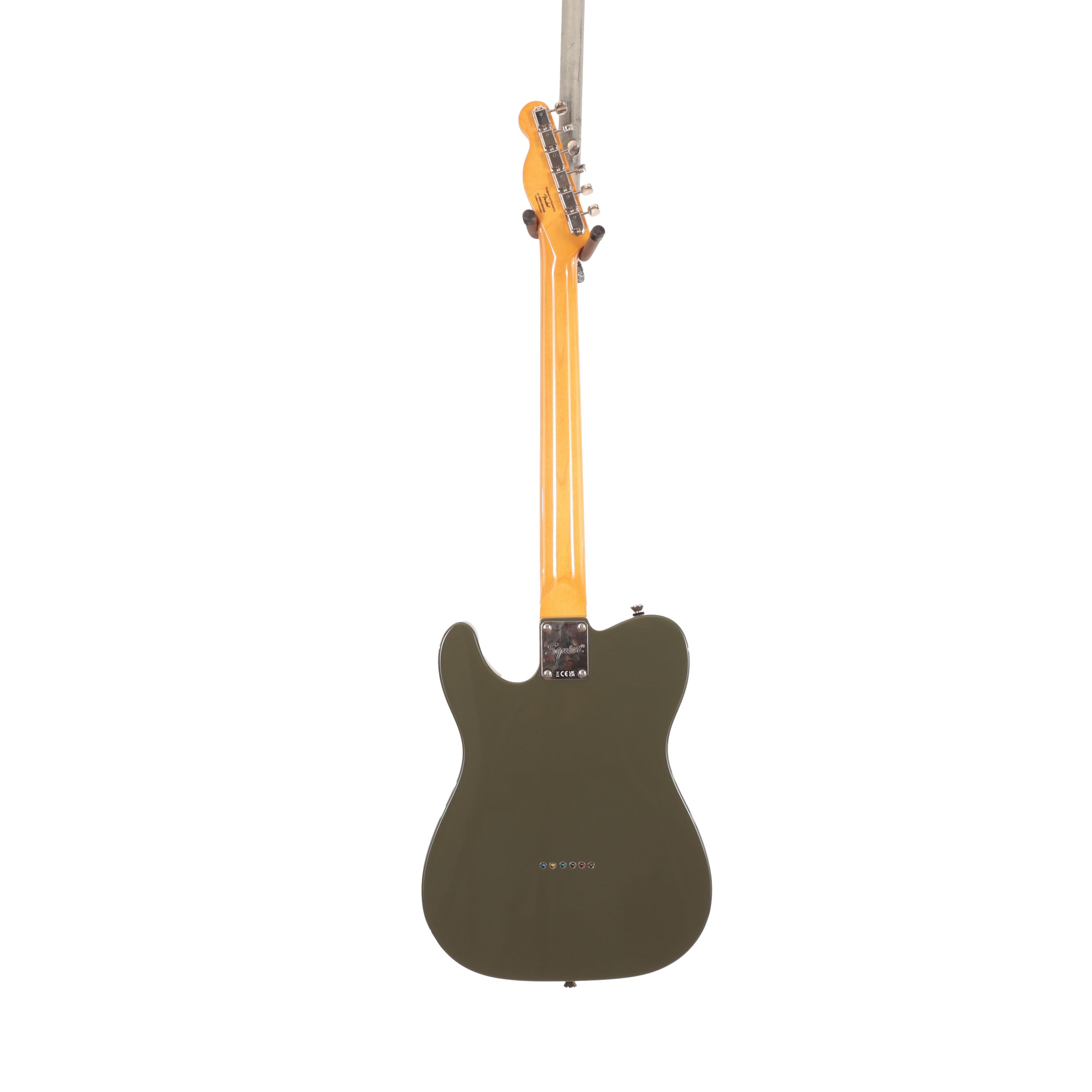 Squier Limited Edition Classic Vibe '60s Telecaster Thinline Electric Guitar in Dark Olive Green  - IMGL4779.jpg