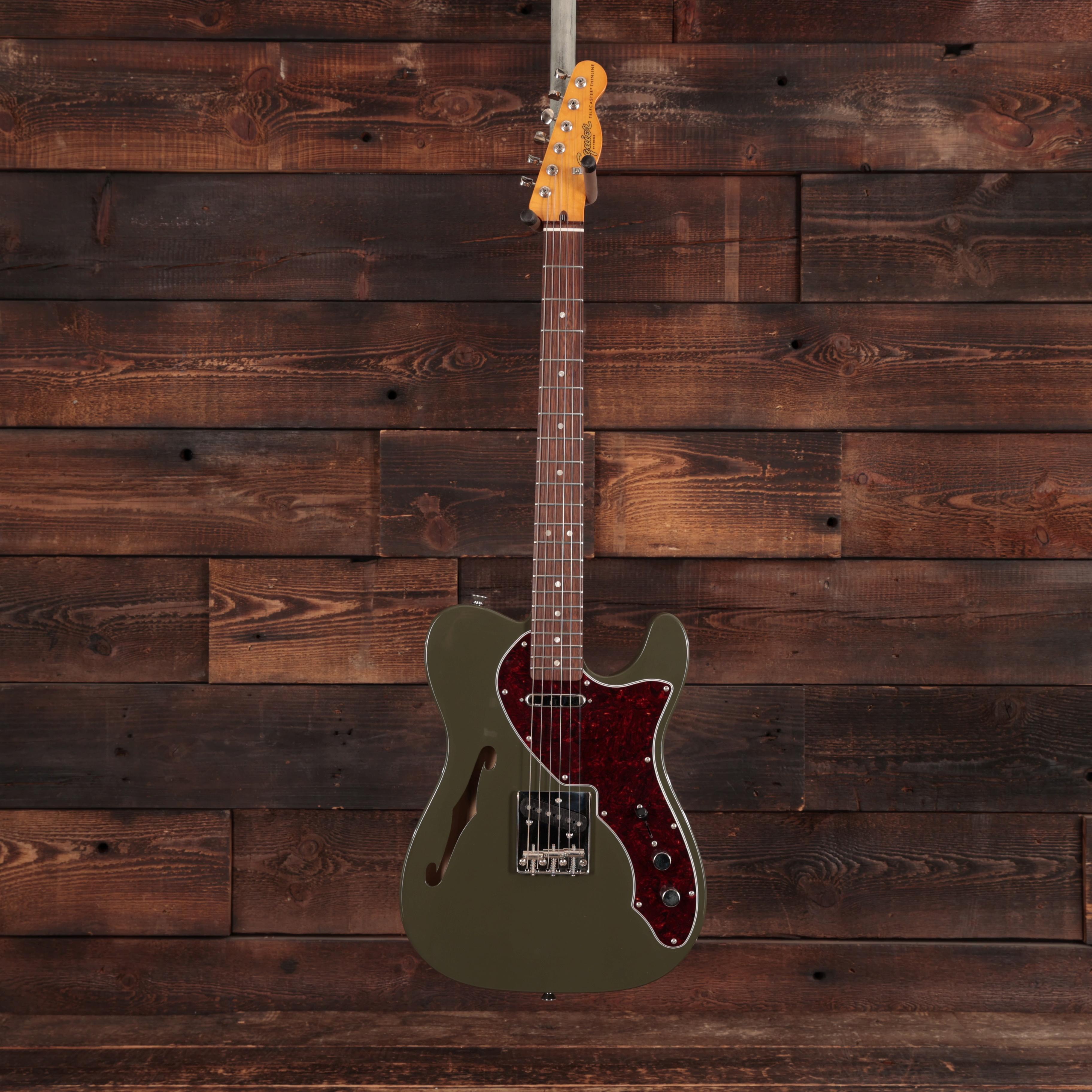 Squier Limited Edition Classic Vibe '60s Telecaster Thinline in Dark Olive Green  - IMGL4697.jpg