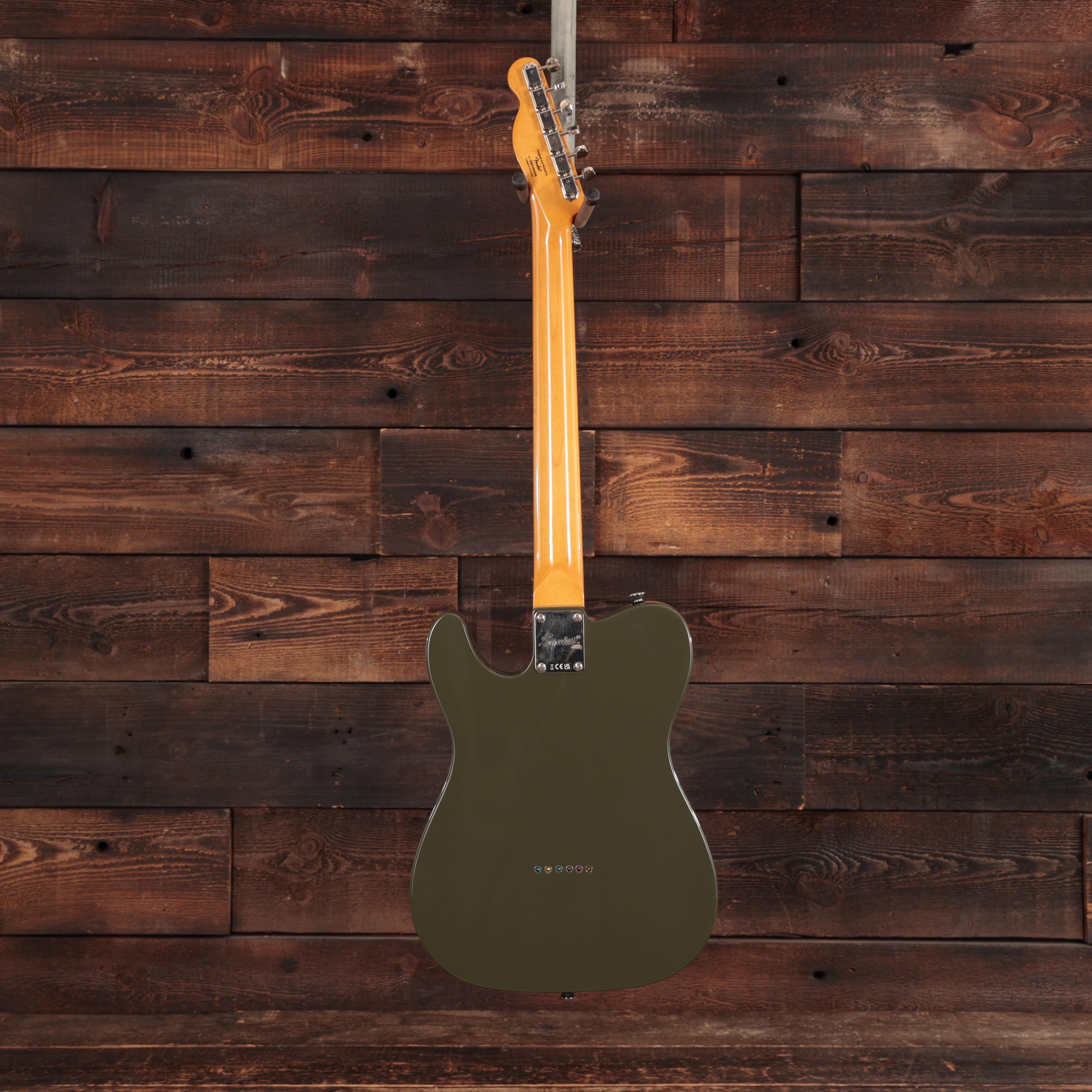 Squier Limited Edition Classic Vibe '60s Telecaster Thinline Electric Guitar in Dark Olive Green  - IMGL4698.jpg
