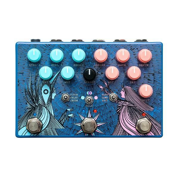 Old Blood Noise Endeavors Dark Light Limited Edition Dual Reverb Pedal in Blueberry Dusk - obne-dark_light_blueberry_dusk-front.jpg
