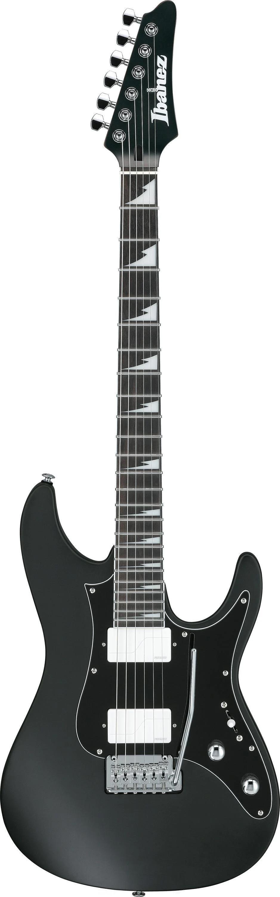 Ibanez Premium AZ Bernth Signature Electric Guitar in Matte Black - BERNTH-front.jpg