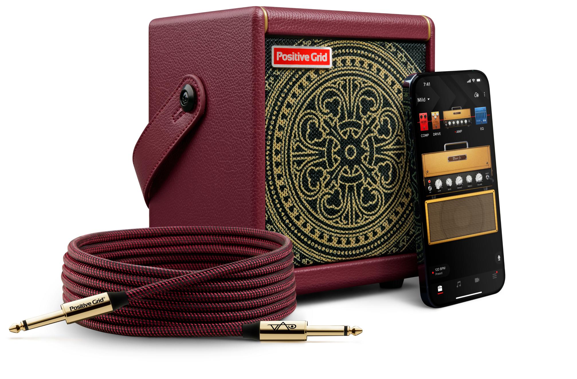 B Stock : Positive Grid Spark Mini Vai Custom Artist Series Practice Amp 015 - Hero isolate.jpg