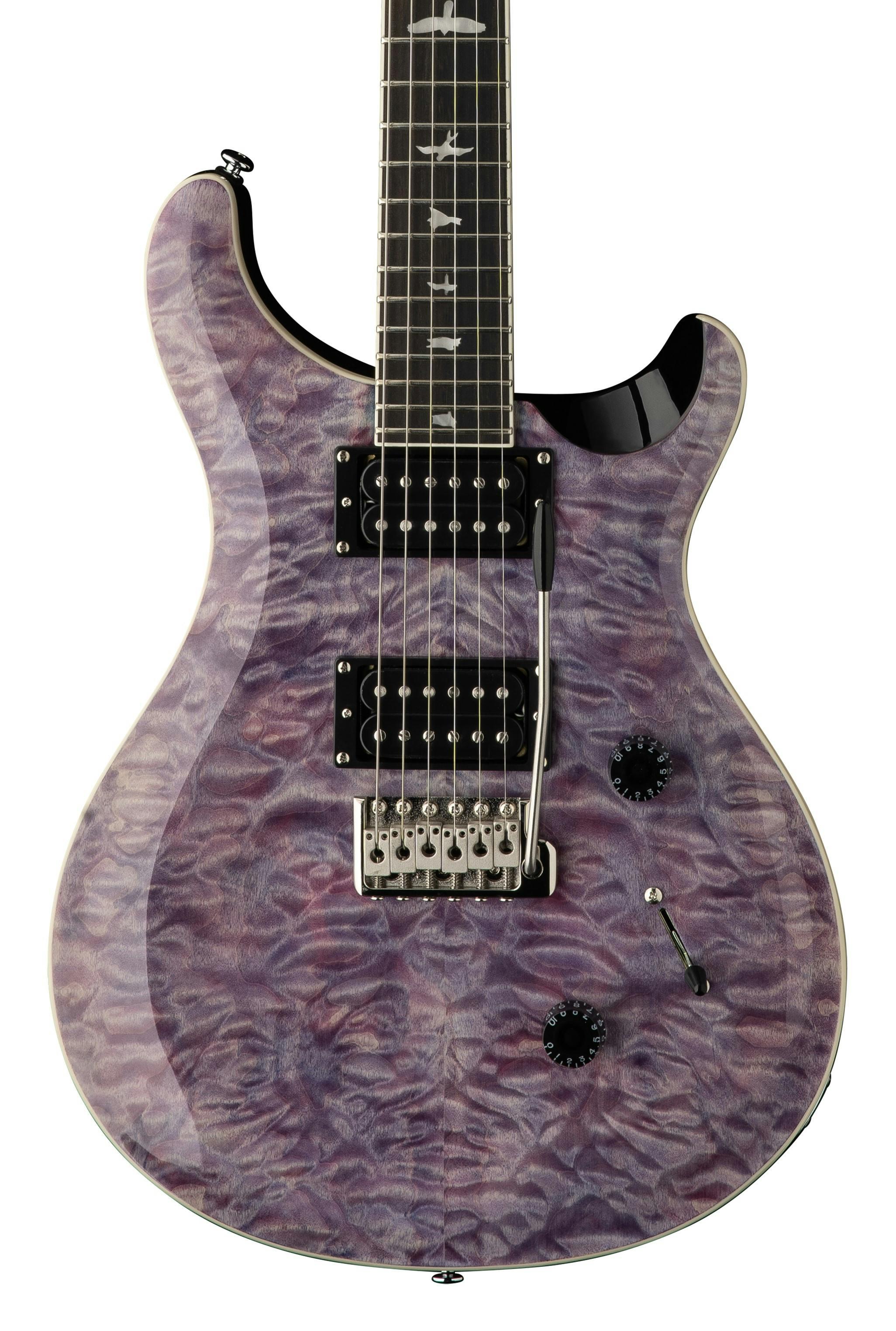 B Stock : PRS SE Custom 24 In Violet With Quilt Maple Top 001