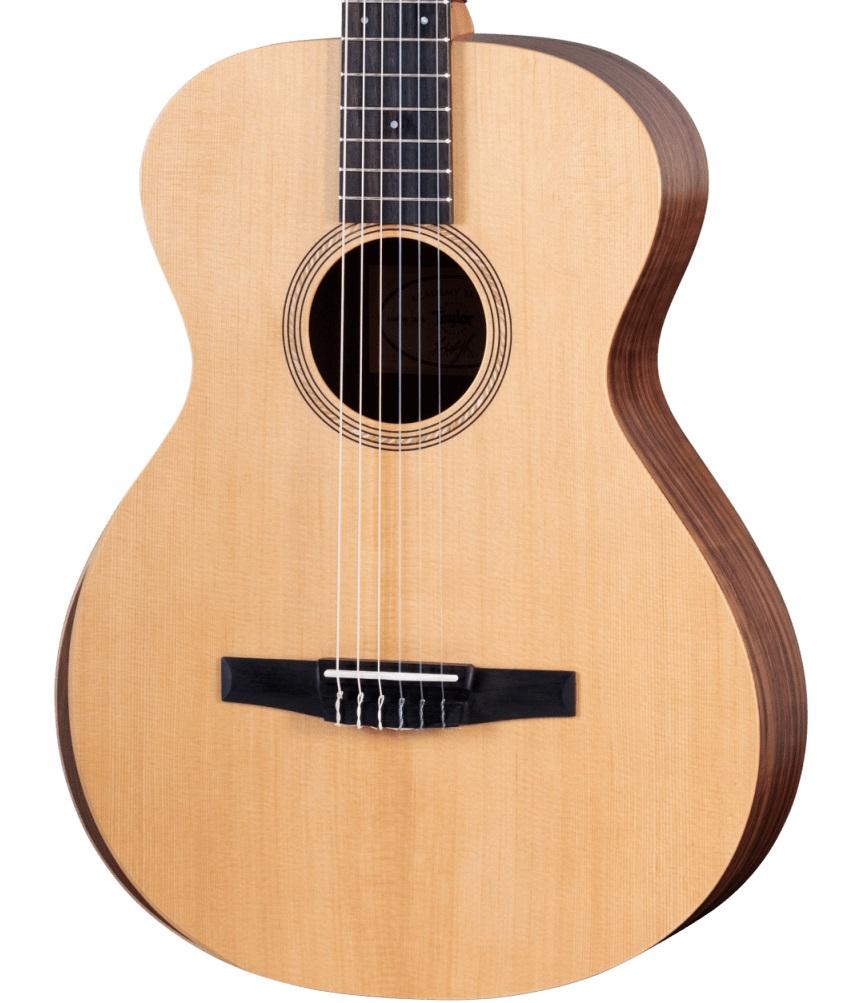 B Stock : Taylor Academy Series 12e-N Nylon String - Walnut Back & Sides with Torrefied Spruce 001 - Taylor-Academy-12e-N-2209223132-FrontLeft-2023-hero.jpg