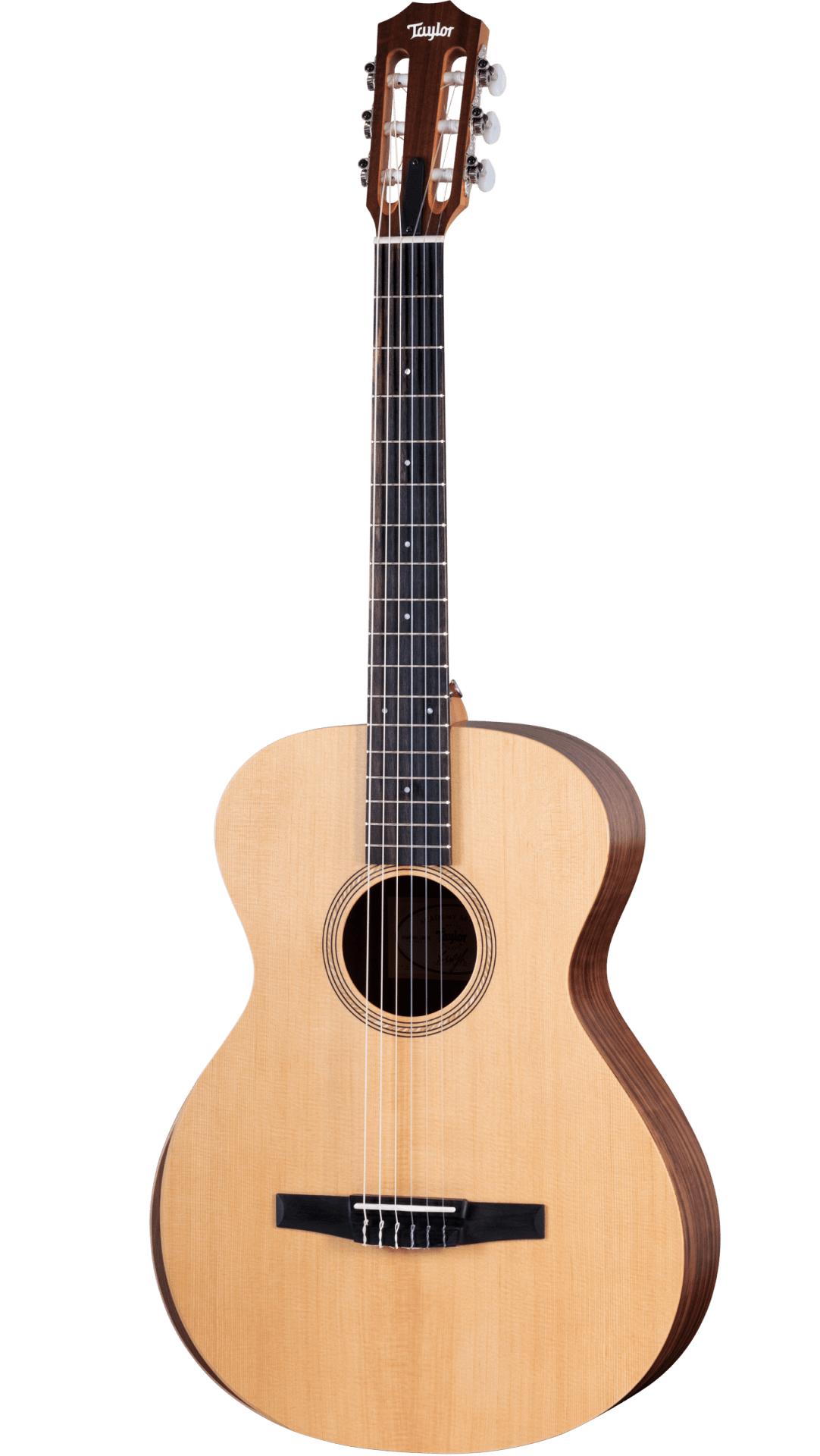 B Stock : Taylor Academy Series 12e-N Nylon String - Walnut Back & Sides with Torrefied Spruce 001 - Taylor-Academy-12e-N-2209223132-FrontLeft-2023.jpg