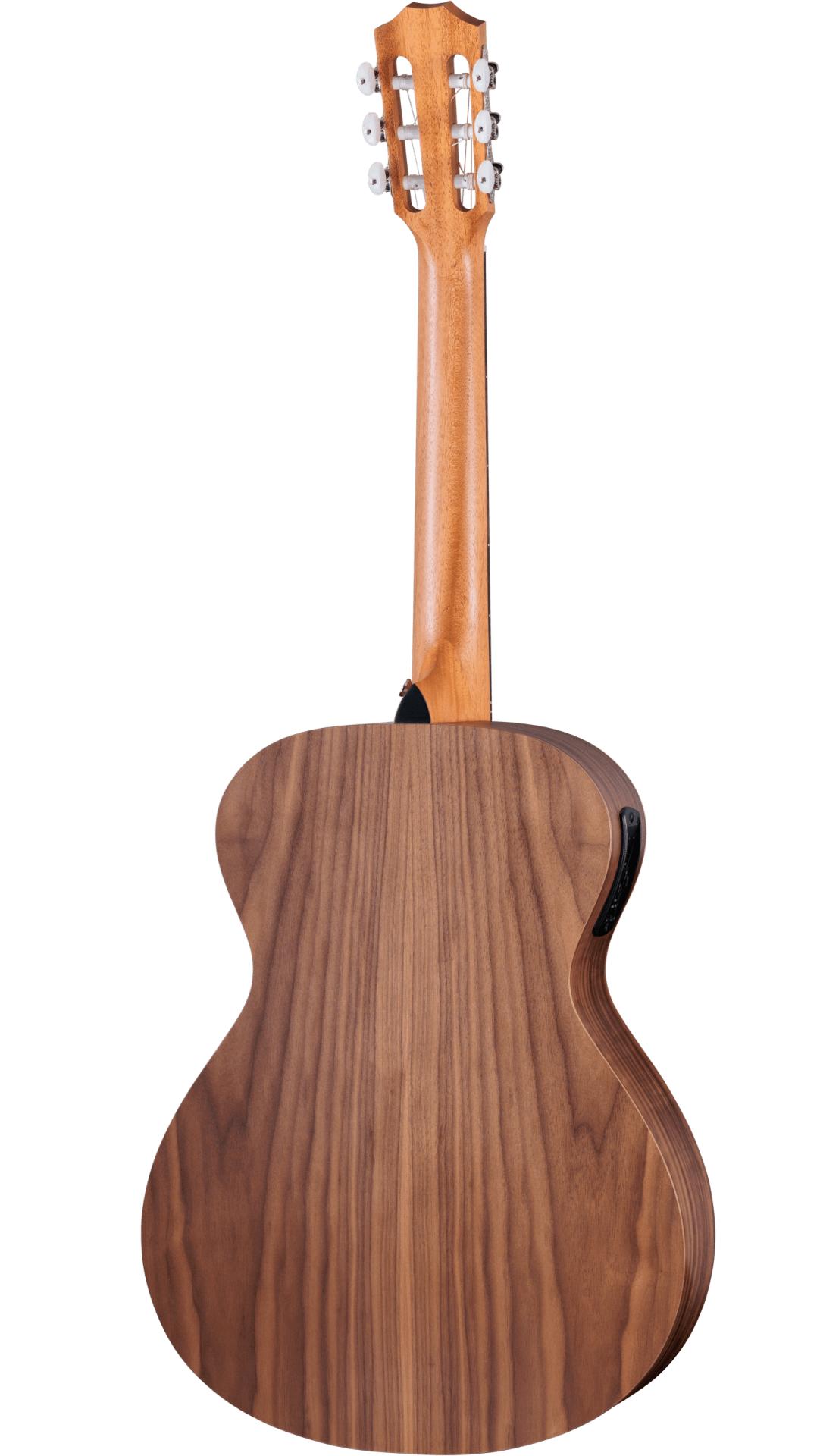B Stock : Taylor Academy Series 12e-N Nylon String - Walnut Back & Sides with Torrefied Spruce 001 - Taylor-Academy-12e-N-2209223132-BackLeft-2023.jpg