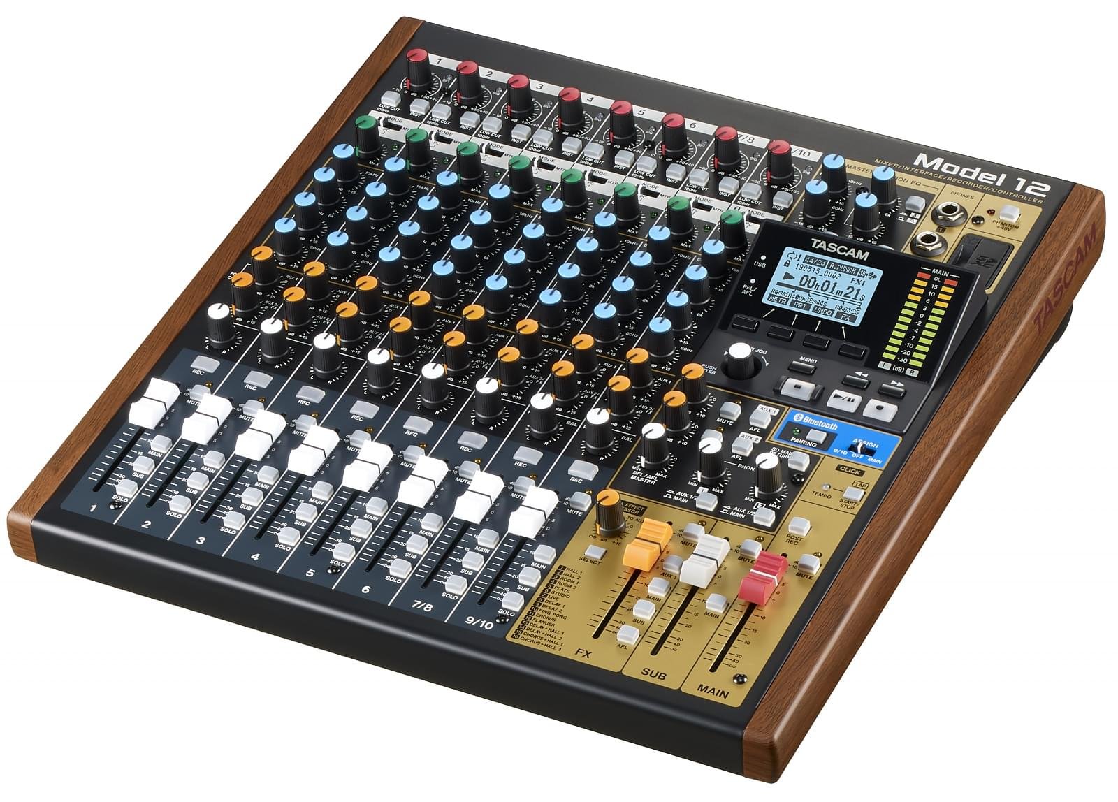 Tascam Model 12 - 10-Channel Analogue Mixer With 12-Track Digital Recorder & USB Interface - model12_right_angle.jpg