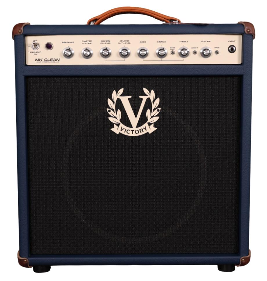 Victory MK Clean 30W 1x12 Hand-Wired Valve Amp Combo In Admiralty Blue - MK112-CR-GP068-BK-CR (3)-cropped.jpg