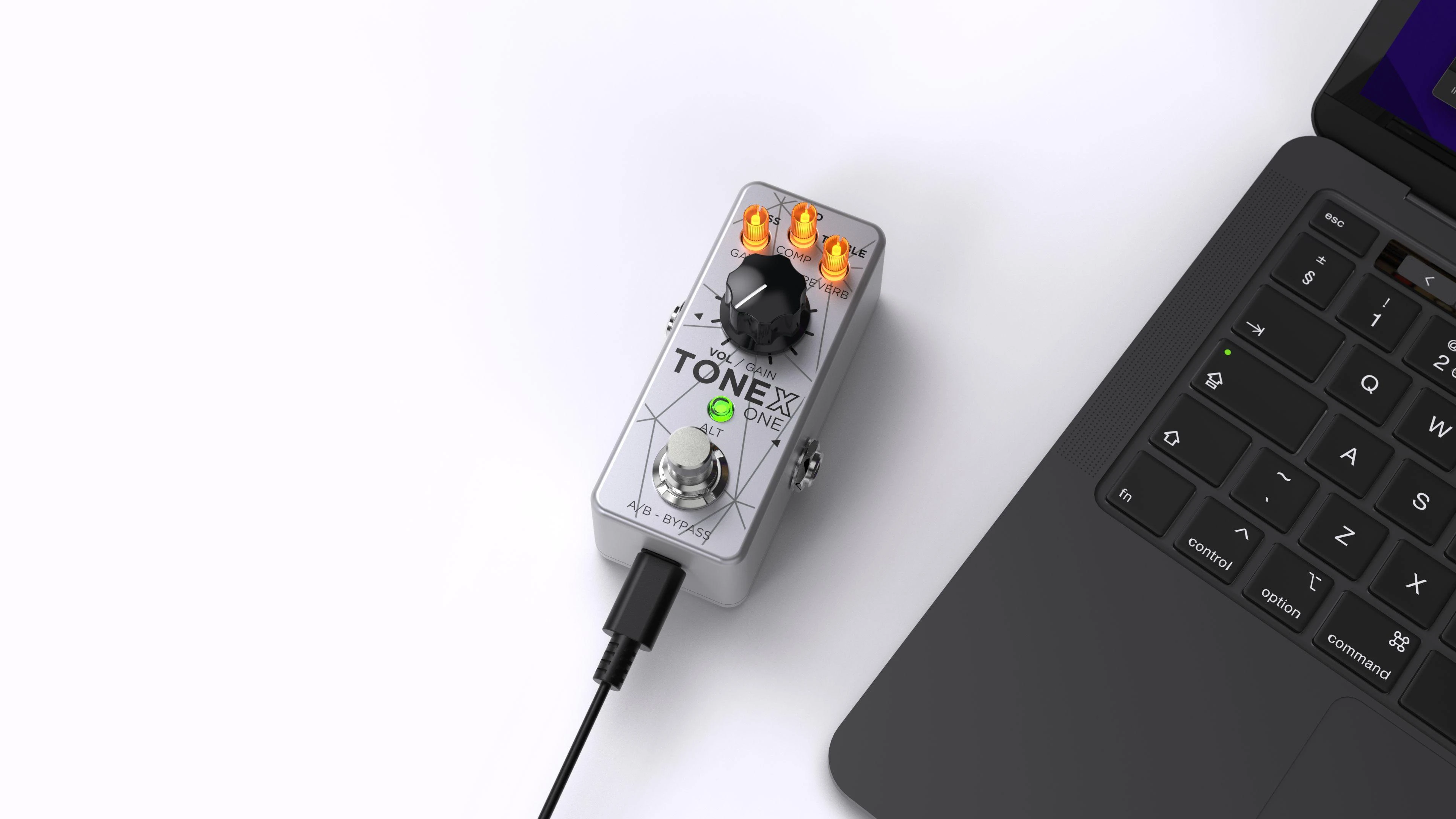 IK MultiMedia TONEX ONE Bass Edition Machine Modelling Pedal in Silver - TONEX One - Bass_Studio 25_2025-07-01_4024.7_compressed.jpg