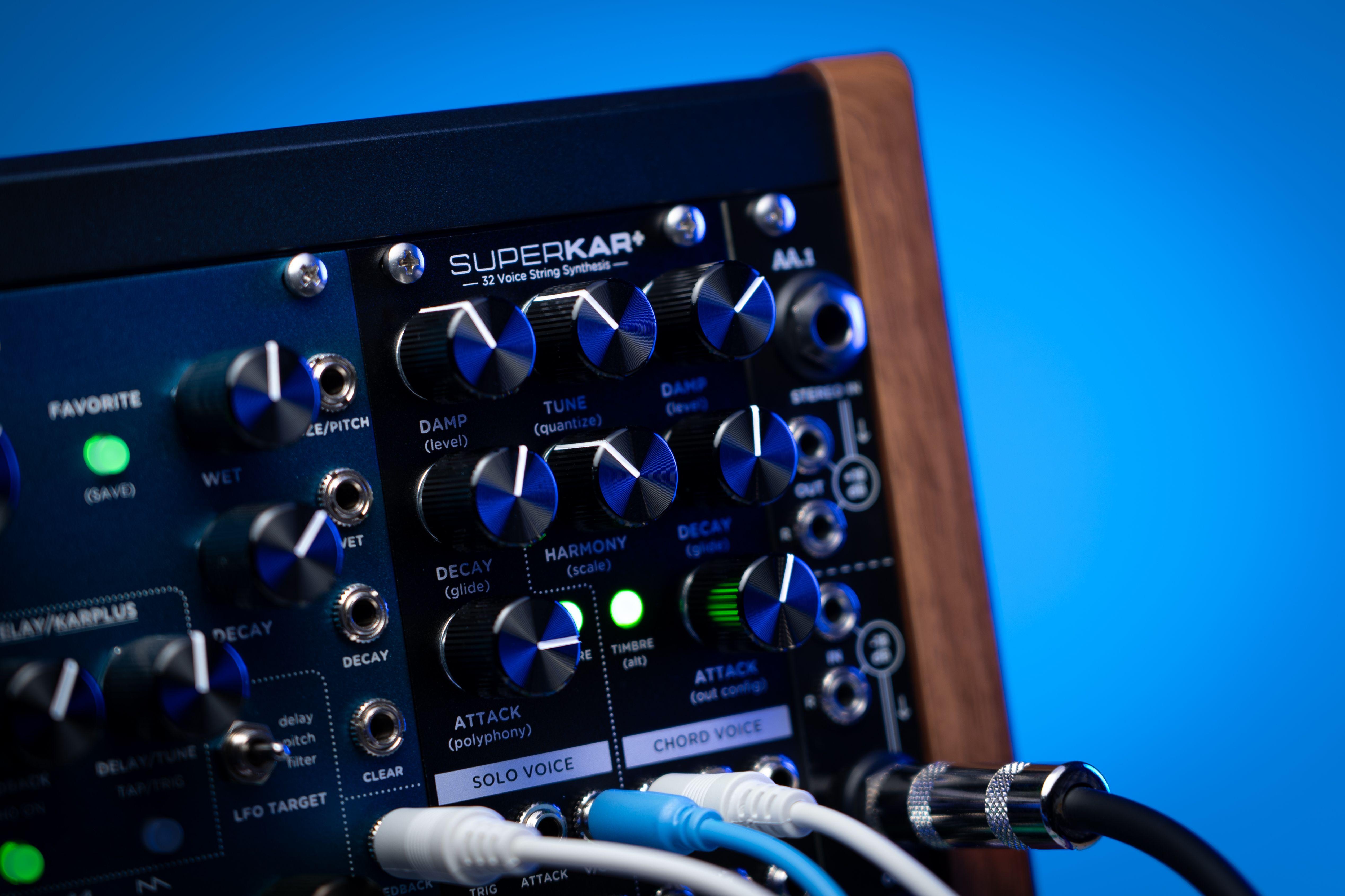 Strymon Superkar Plus 32-Voice Karplus Strong Synth Module - SuperKarPlus_Lifestyle_HiRes-5_compressed.jpg