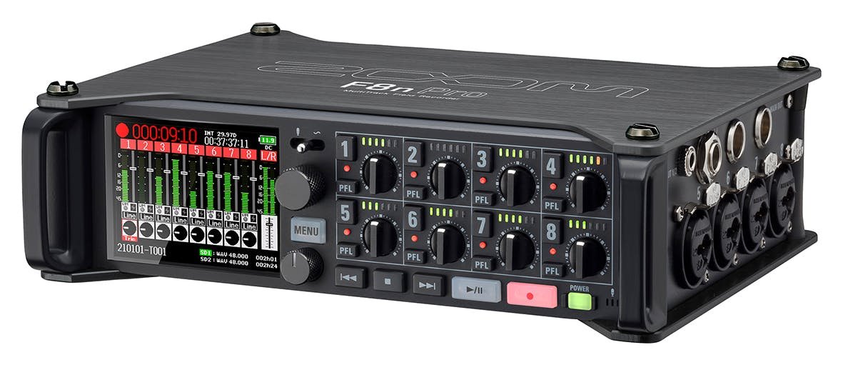 Zoom F8NPro Field Recorder - 501208-F8nPro_slant_left_press.jpg