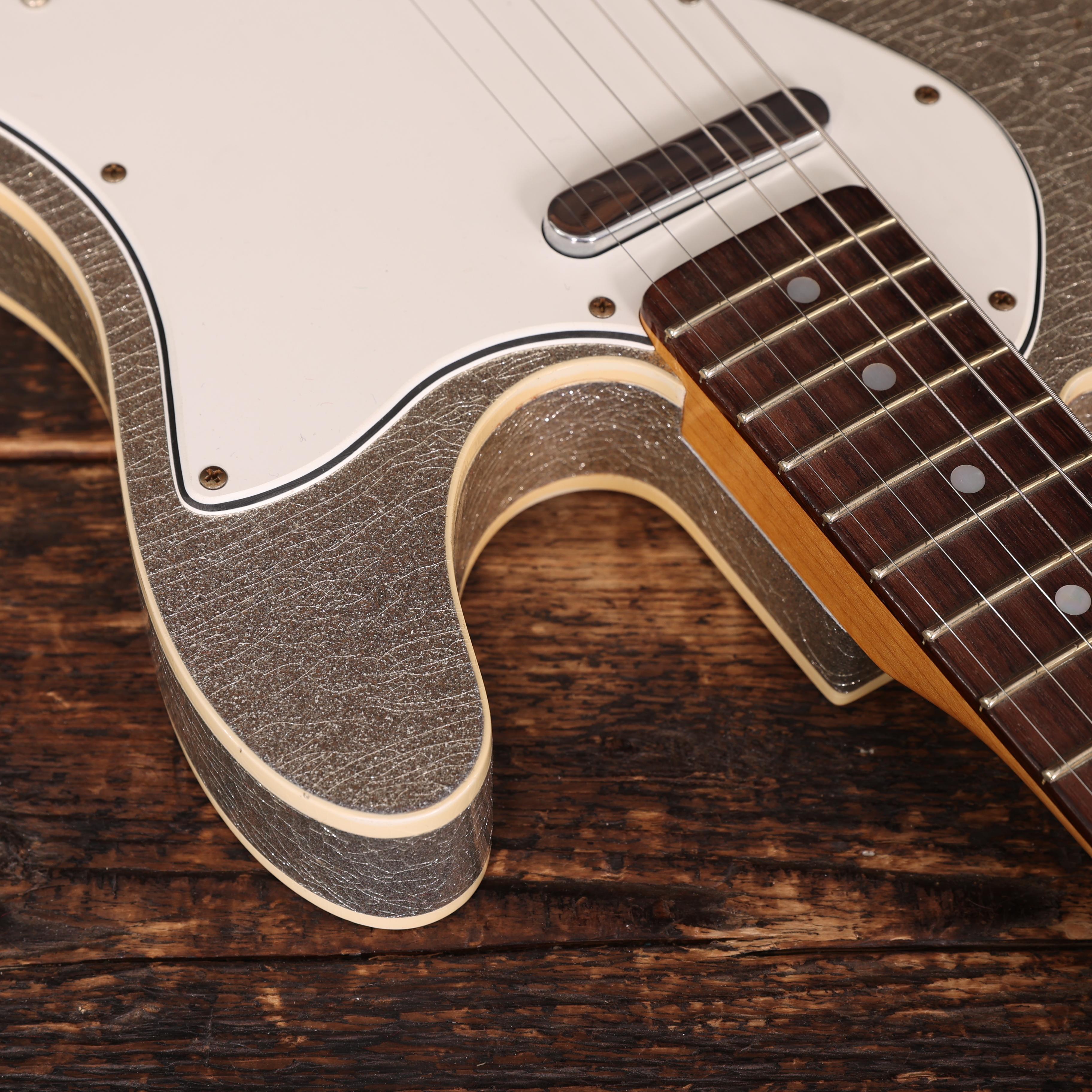 Fender Limited Edition Custom Shop '60's Telecaster Custom Thinline Journeyman Relic in Aged Silver Sparkle - CZ575454 (13).JPG
