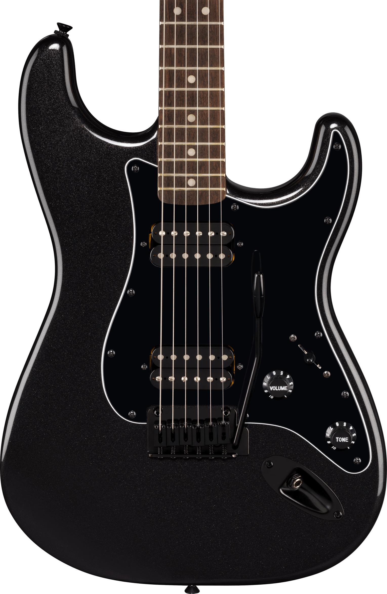 Squier FSR Affinity Stratocaster HH in Metallic Black w Matching