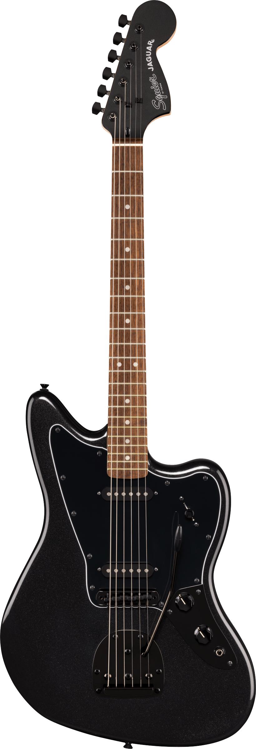 Squier FSR Affinity Jaguar in  Metallic Black w Matching Headtock - 0378401965_sqr_ins_frt_1_rr.jpg