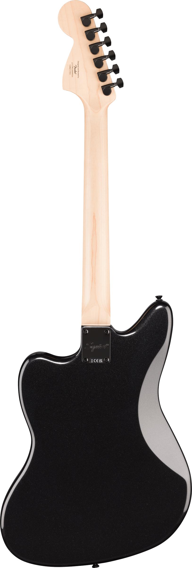 Squier FSR Affinity Jaguar in  Metallic Black w Matching Headtock - 0378401965_sqr_ins_bck_1_rl.jpg