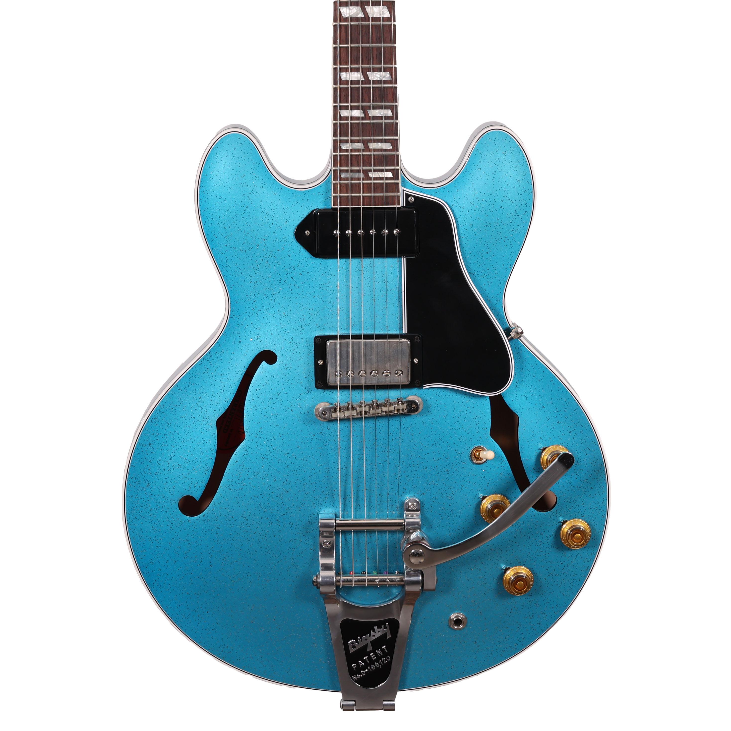 Gibson Custom Select 1964 ES-345 Reissue VOS with Bigsby in Sapphire Mist - 140871 (20).JPG
