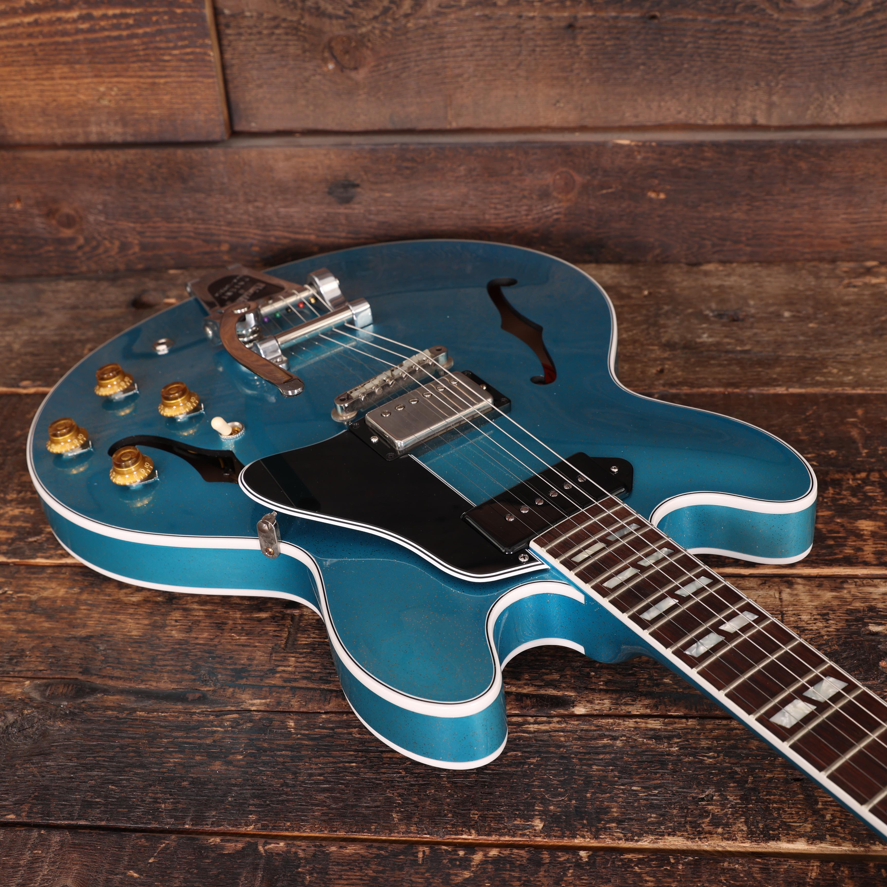 Gibson Custom Select 1964 ES-345 Reissue VOS with Bigsby in Sapphire Mist - 140871 (29).JPG