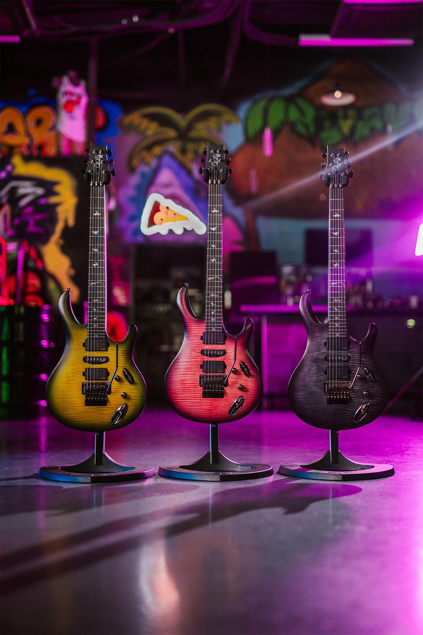 PRS SE Chleo Herman Li Signature Electric Guitar in Charcoal Purple Burst - SE Chleo-1.jpg