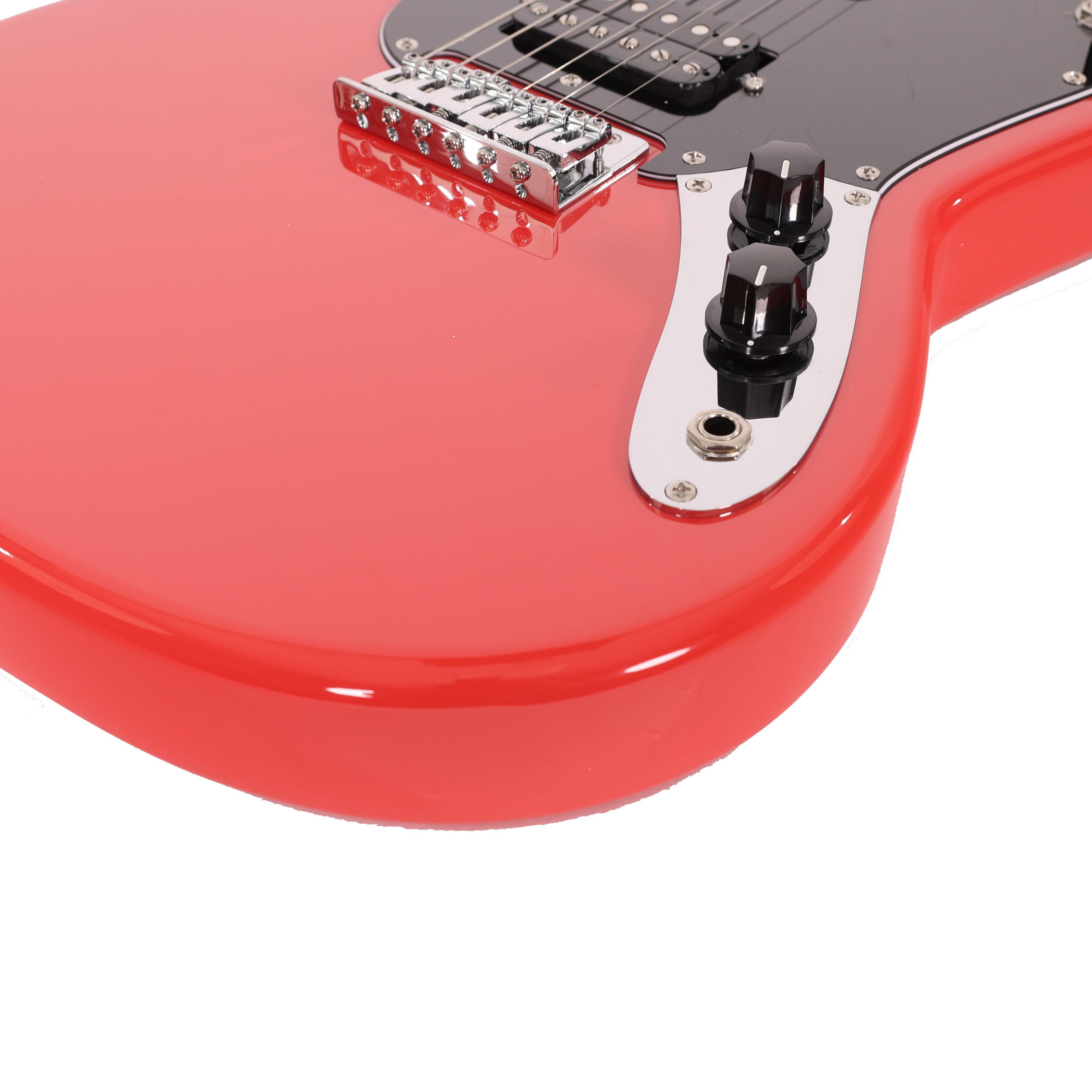 EastCoast MS1 Short Scale Electric Guitar in Fiesta Red with Rosewood Fretboard - EC-MS1-FR (8).jpg