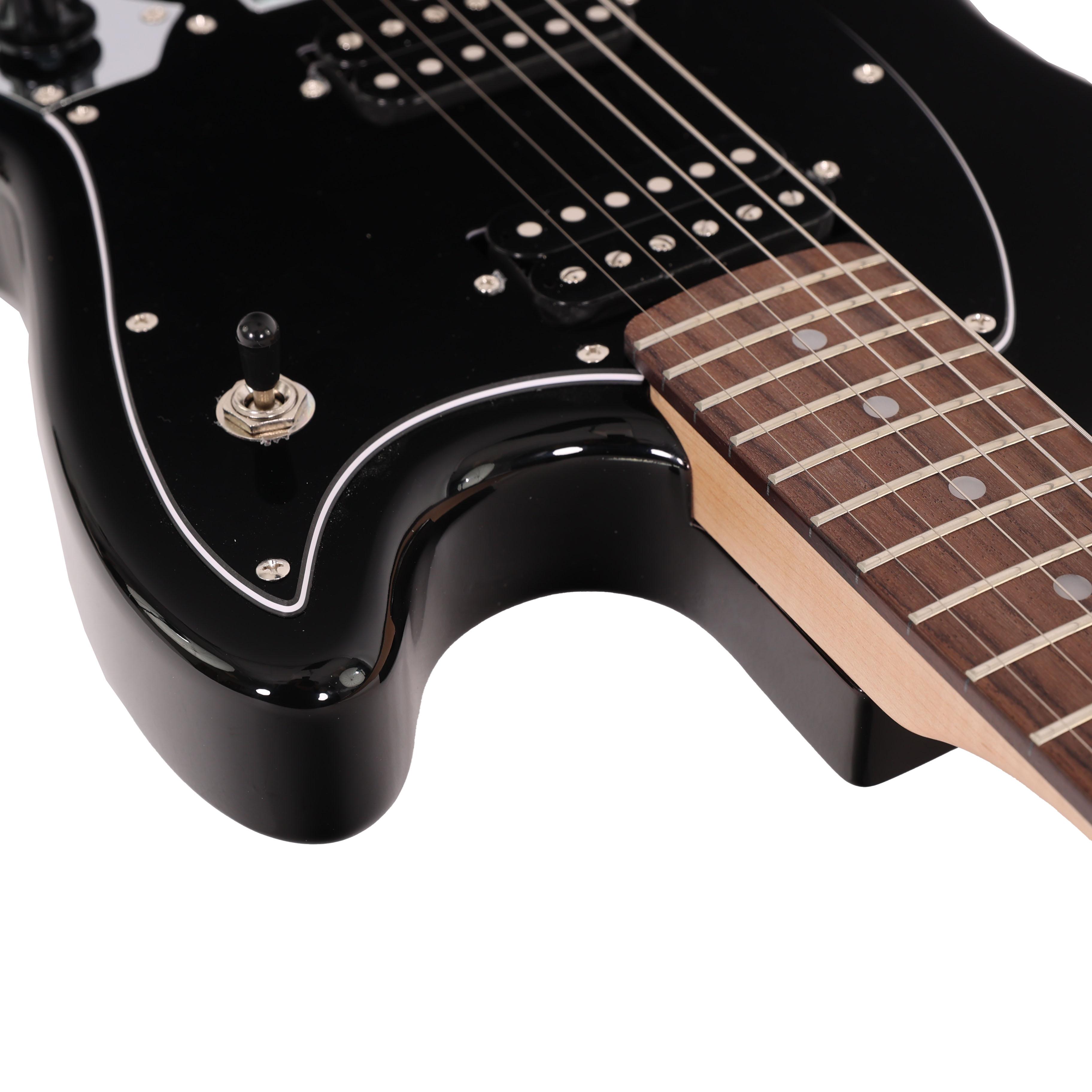 EastCoast MS1 Short Scale Electric Guitar in Black with Rosewood Fretboard - EC-MS1-BLK (10).jpg
