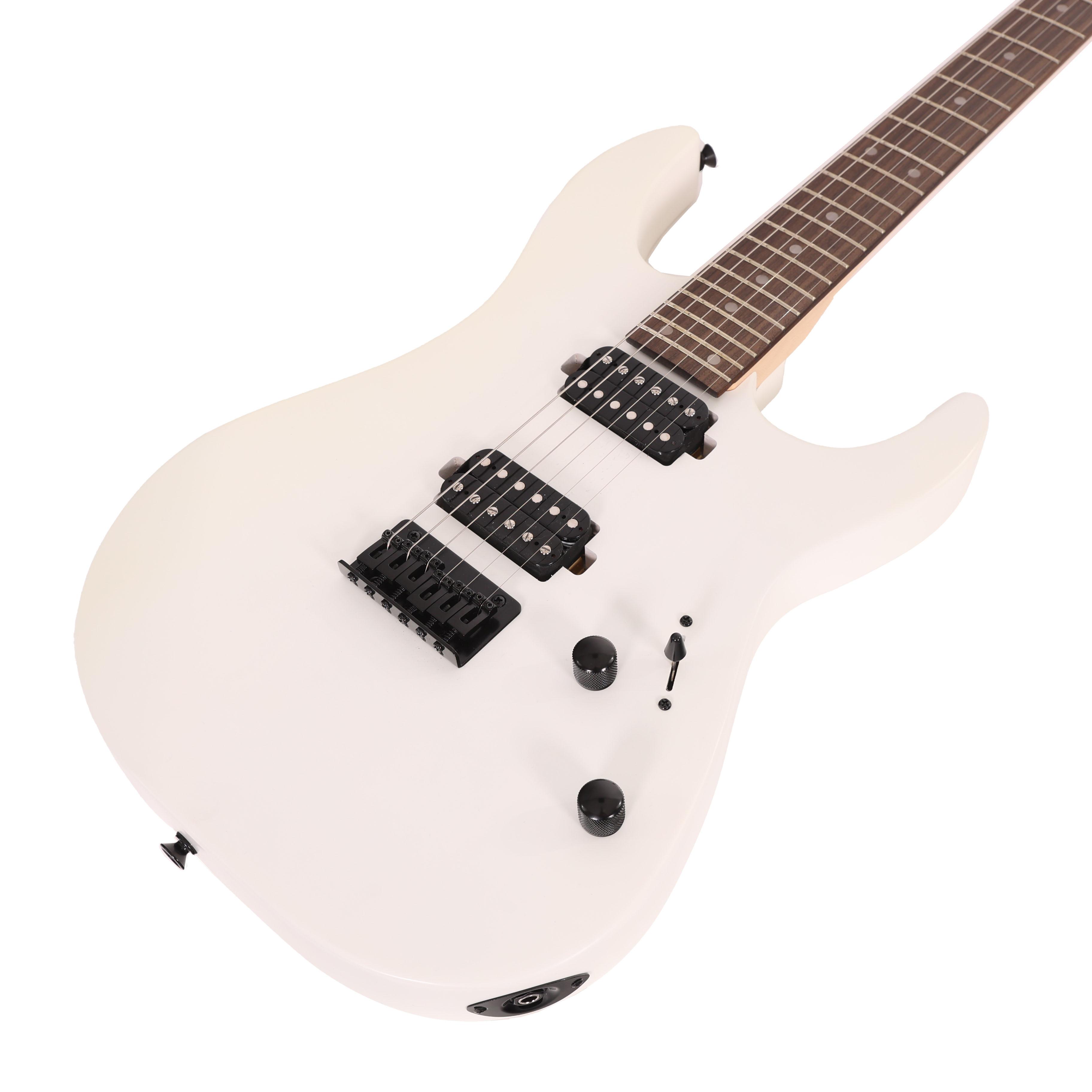 EastCoast MT1 Electric Guitar in Satin White with Rosewood Fretboard - EC-MT1-WH (6).jpg