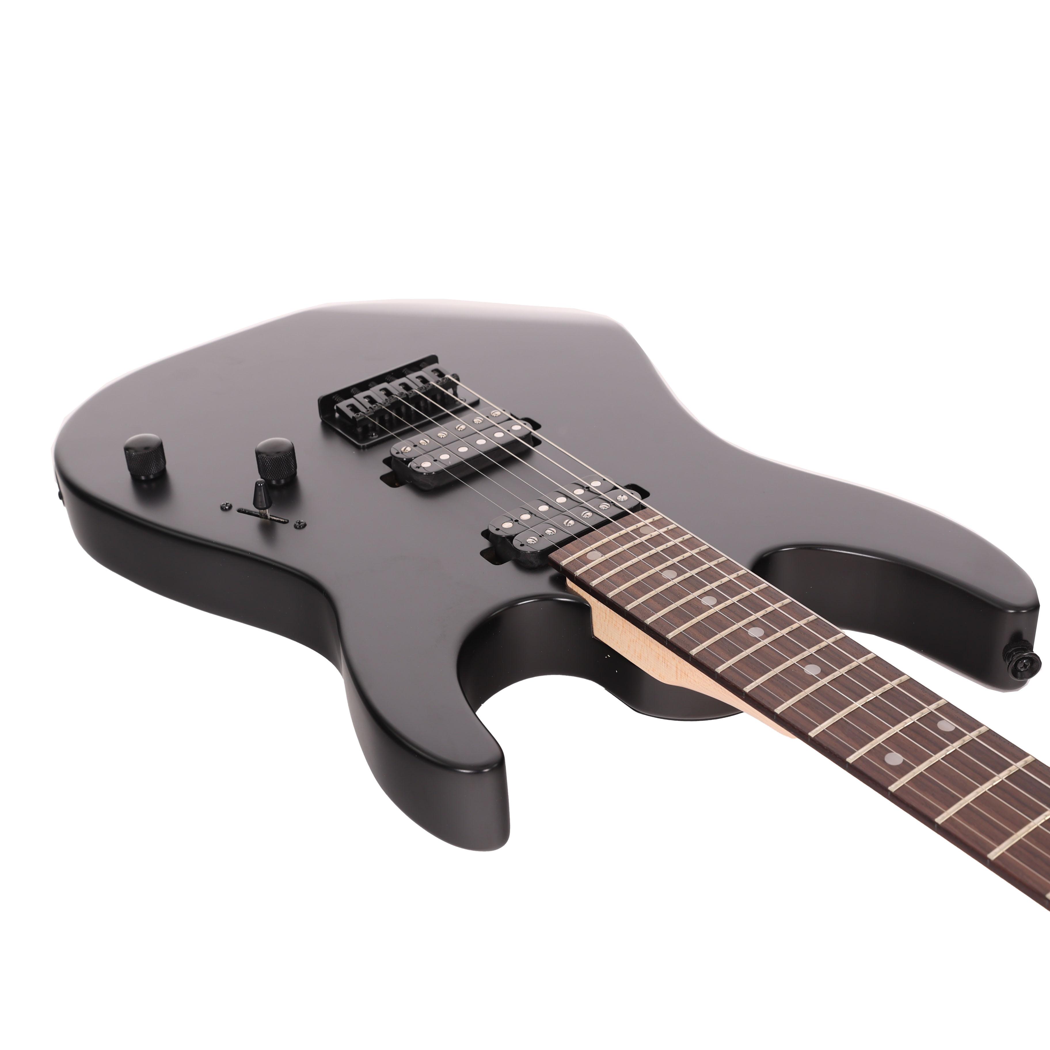 EastCoast MT1 Electric Guitar in Satin Black with Rosewood Fretboard - EC-MT1-BK (9).jpg