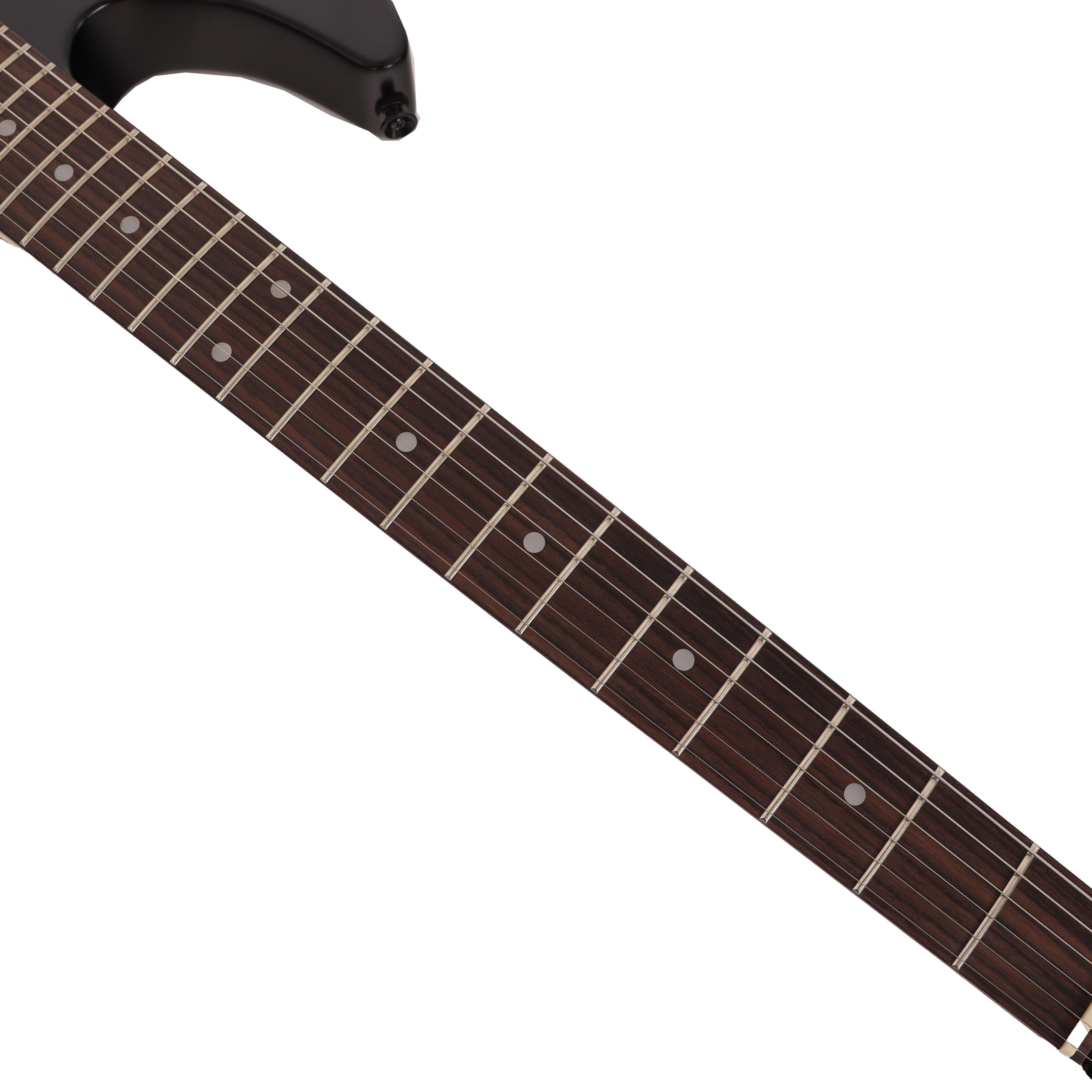 EastCoast MT1 Electric Guitar in Satin Black with Rosewood Fretboard - EC-MT1-BK (11).jpg
