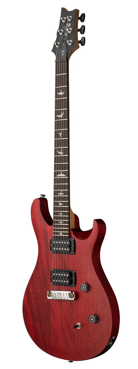 PRS SE CE24 Standard Stoptail Electric Guitar in Satin Vintage Cherry (2026) - SE CE 24 Standard Satin Stoptail Vintage Cherry_3quarter.jpg