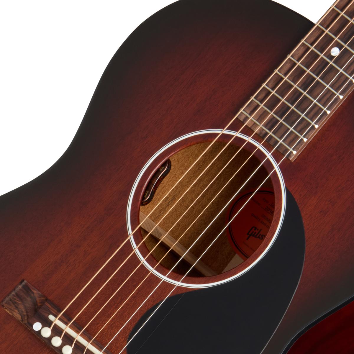Gibson LG-2 All Mahogany Faded Electro Acoustic Guitar in Vintage Sunburst - OCSBLGMFVS_7_SoundHole-1200x1200-28e5ebb.jpg