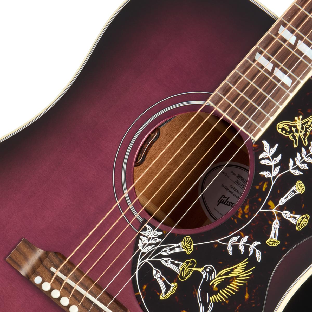 Gibson Hummingbird Standard Electro Acoustic Guitar in Purple Burst - MCSSHBPB_7_SoundHole-1200x1200-28e5ebb.jpg