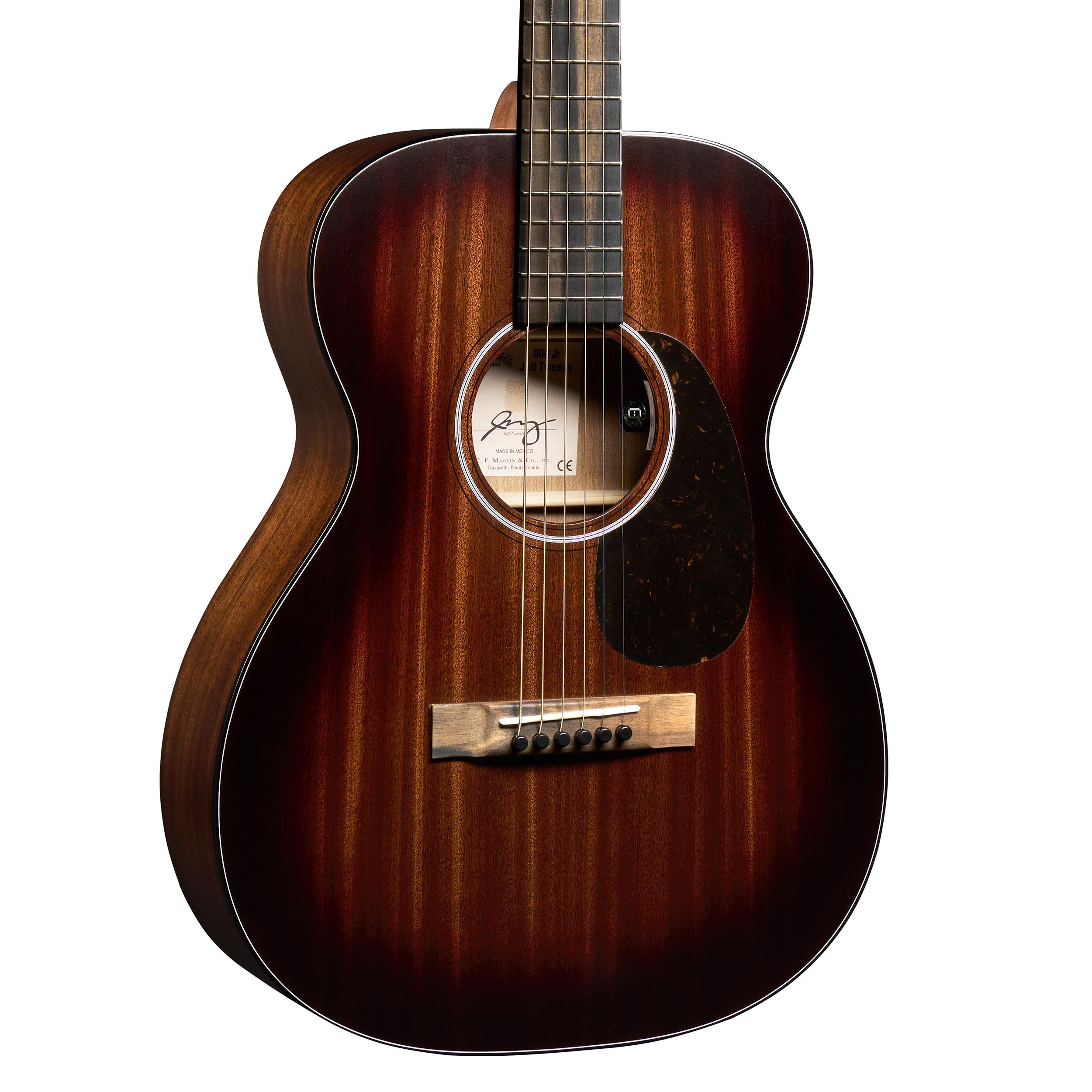 Martin Junior Series 000 Jr E Jeff Tweedy Electro Acoustic in Dark Mahogany - 11000JREJEFFTWEEDY_Front Angle 1.jpg