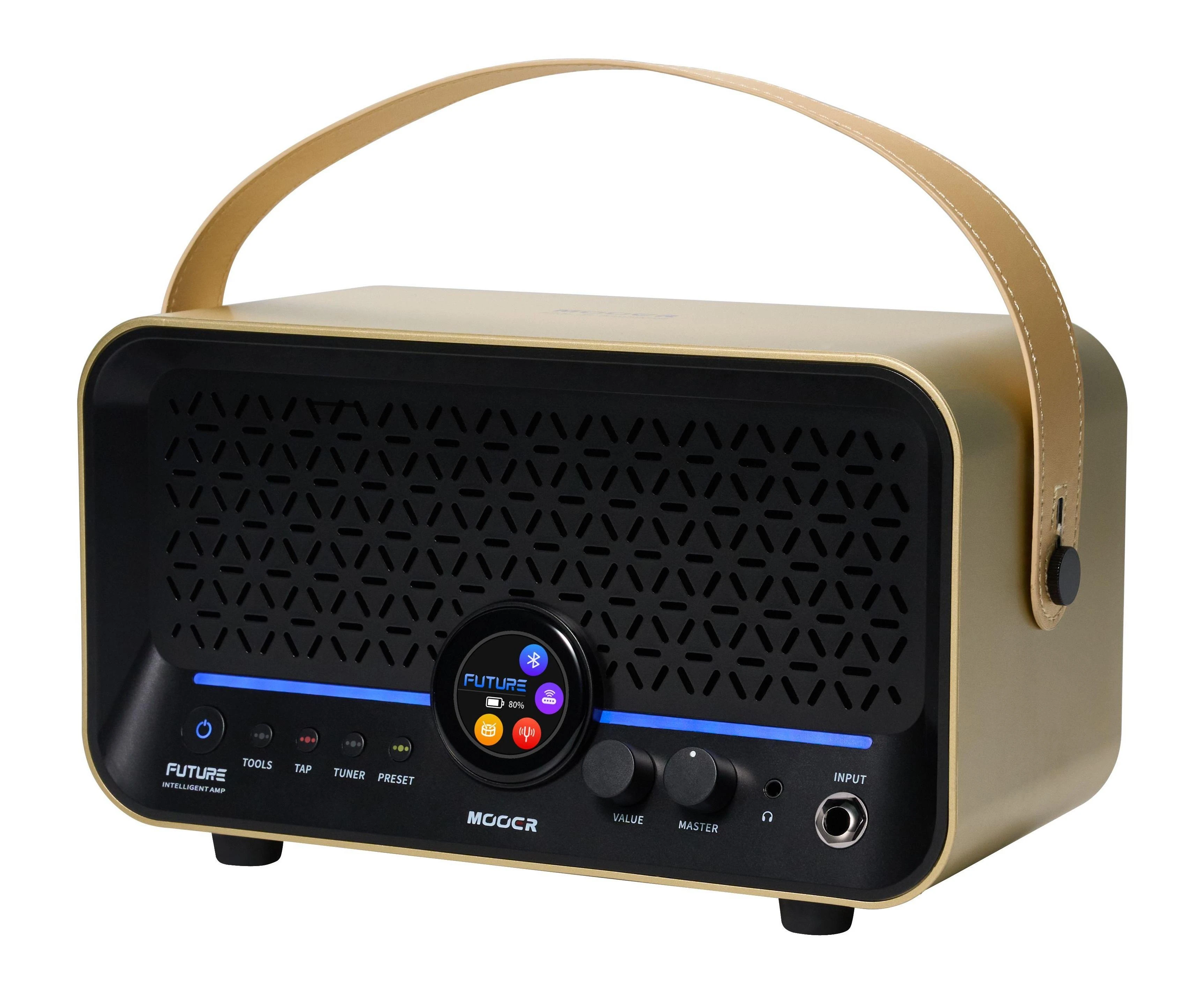 MOOER F15i Li Intelligent Desktop Amp with Lithium Battery in Gold - F15i Li-golden (1)_compressed__84468.jpg