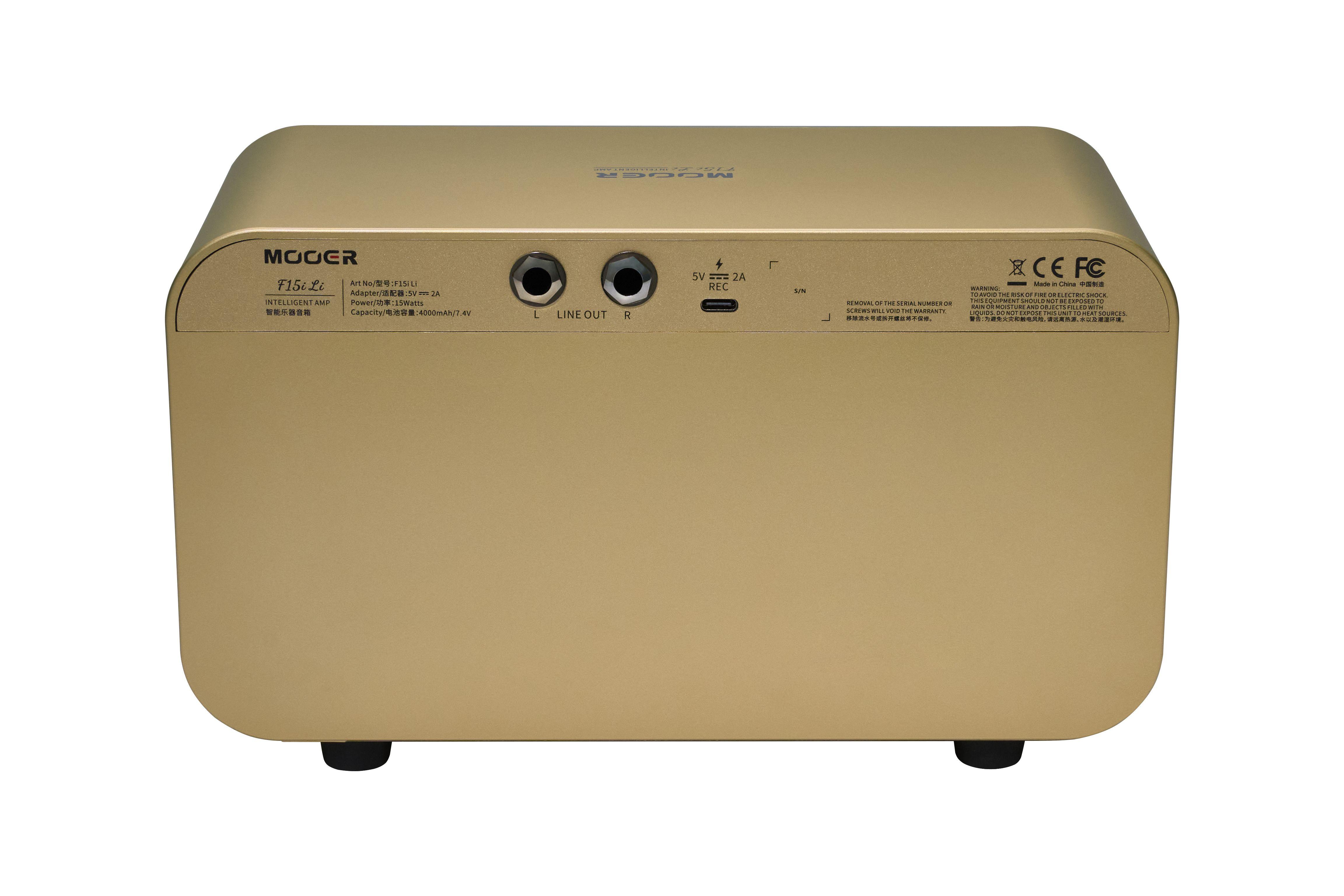 MOOER F15i Li Intelligent Desktop Amp with Lithium Battery in Gold - F15i Li-golden (7)_compressed.jpg