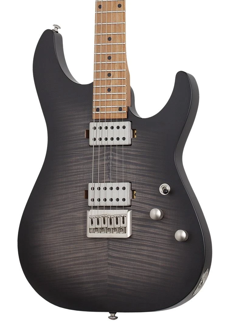 Schecter C-1 Standard Plus Electric Guitar in Trans Black Burst - PHB7AfQ-ZZUpm6-hero.jpg