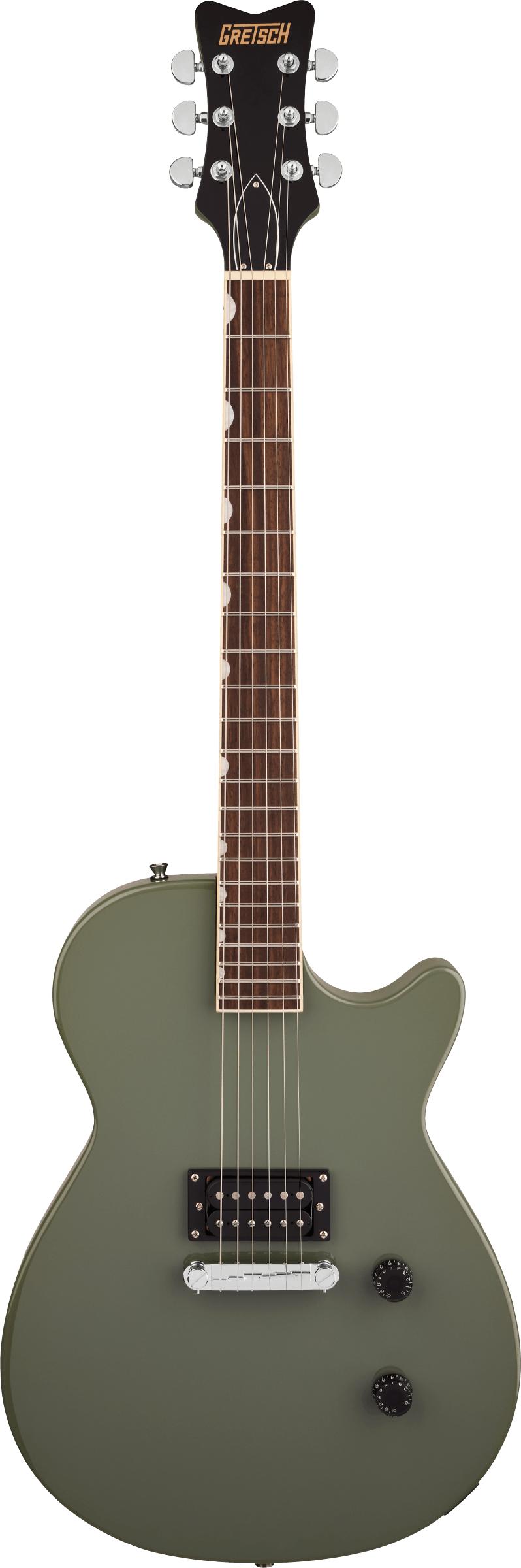 Gretsch Streamliner Jet Club 1 Pickup Electric Guitar in Olive Drab - 2814101590_gre_ins_frt_1_rr.jpg