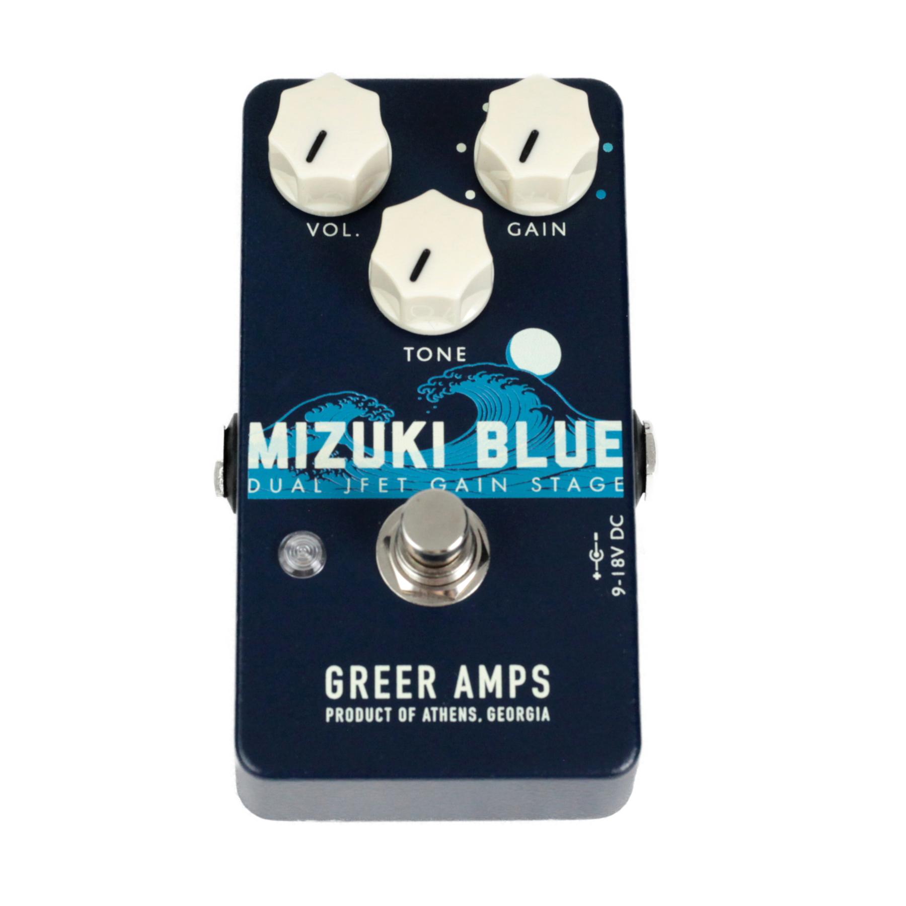 Greer Amps Mizuki Blue Dual JFET Gain Stage Overdrive Pedal