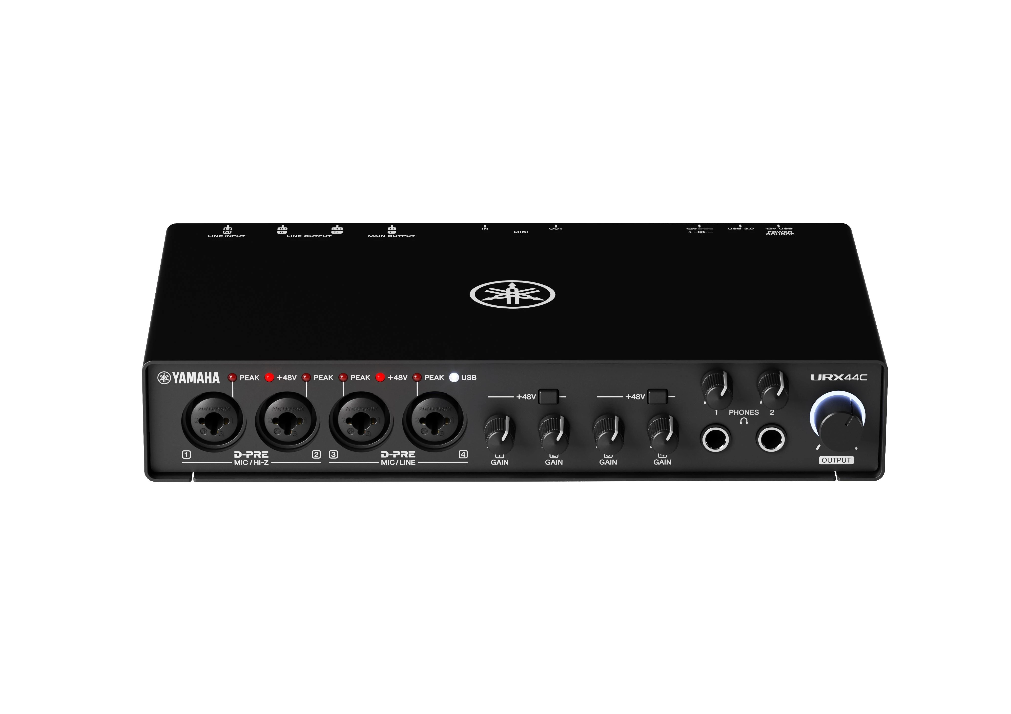 Yamaha URX44C USB-C Audio Interface - URX44C_front_top.jpg