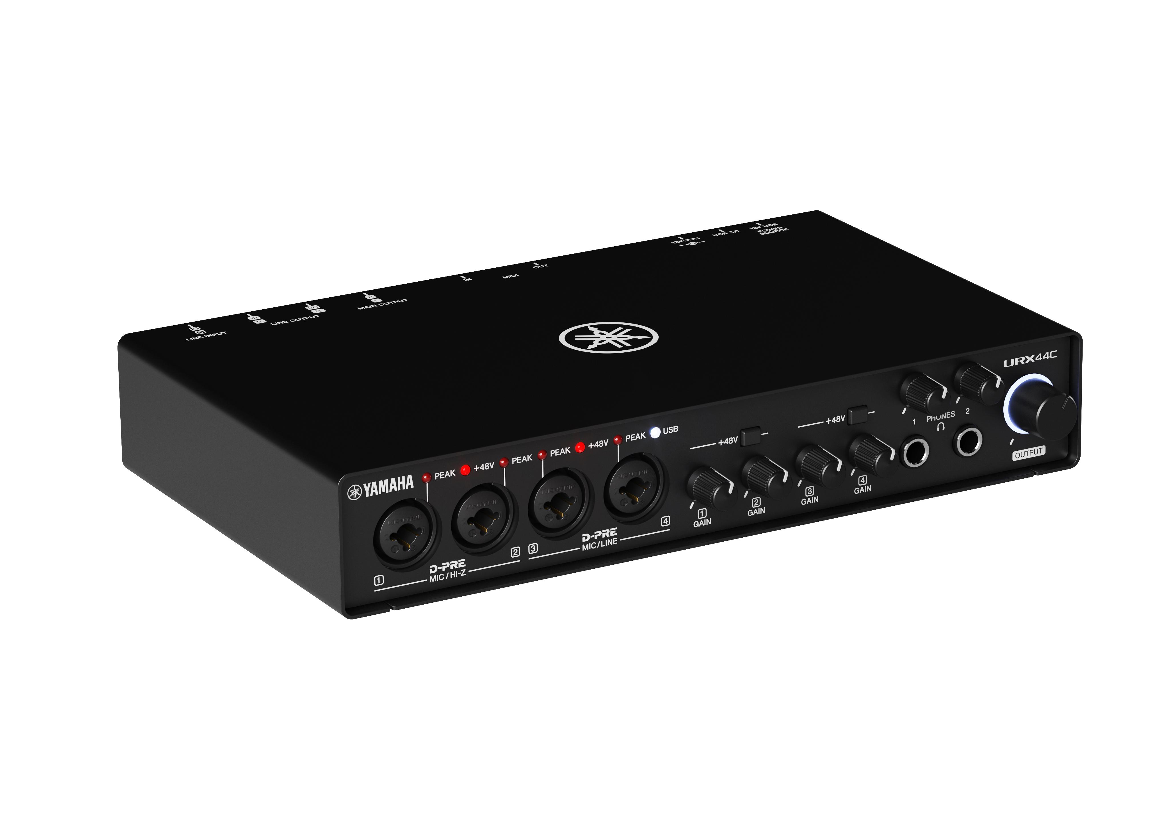 Yamaha URX44C USB-C Audio Interface - URX44C_left_top.jpg
