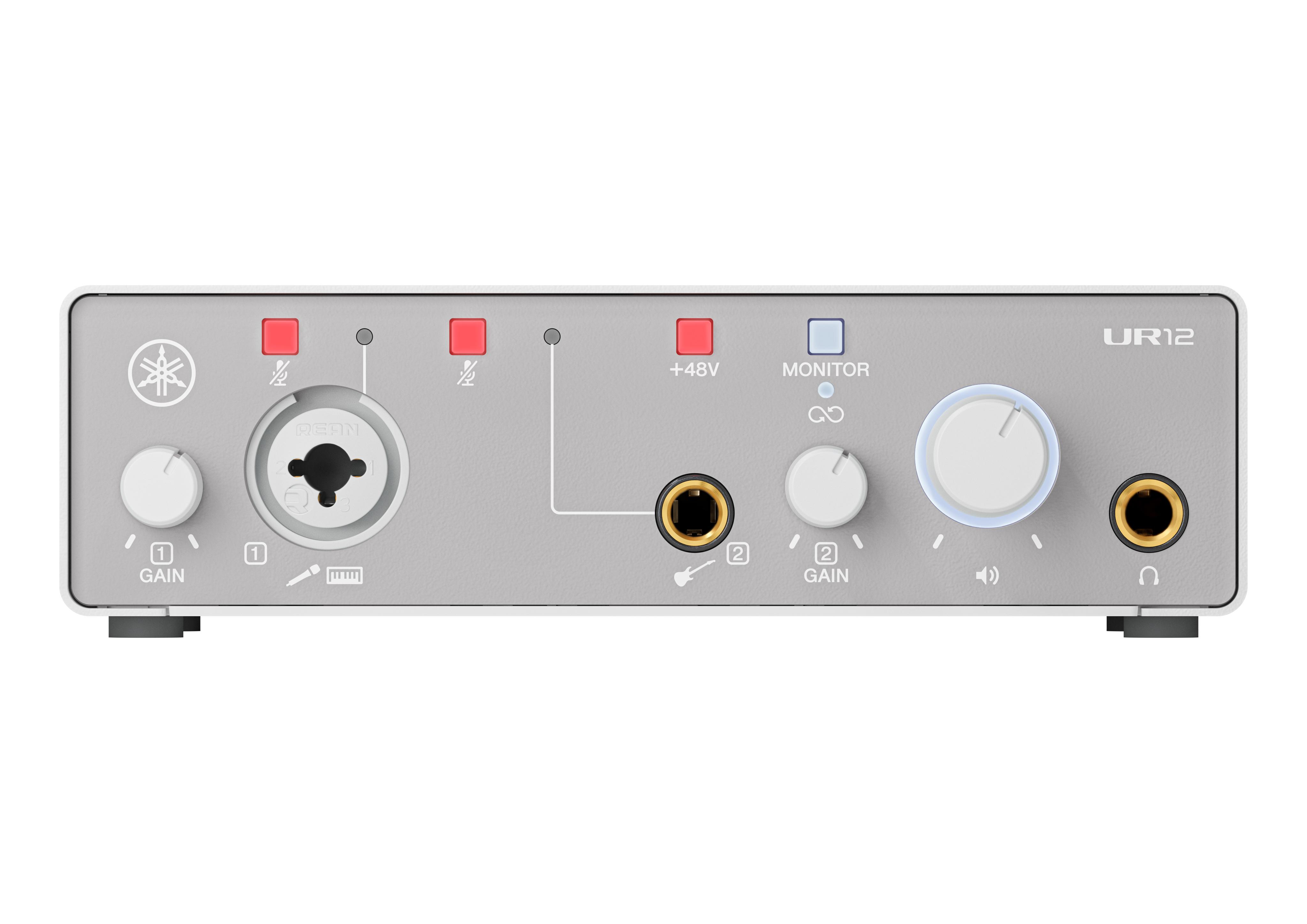 Yamaha UR12 MK3 USB-C Audio Interface In White - UR12MK3_front_w.jpg