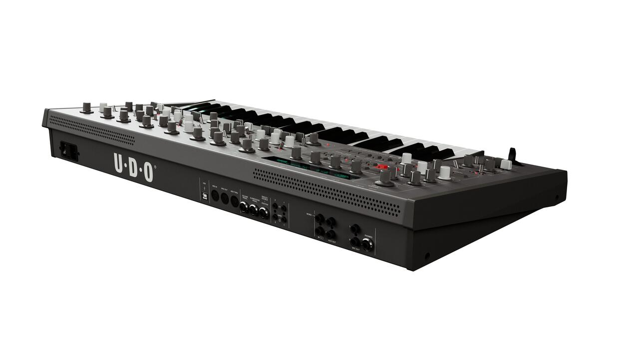 UDO DMNO 8-Voice Hybrid Synthesizer in Black - 6_DMNO_Back_Angle_Black_compressed.jpg