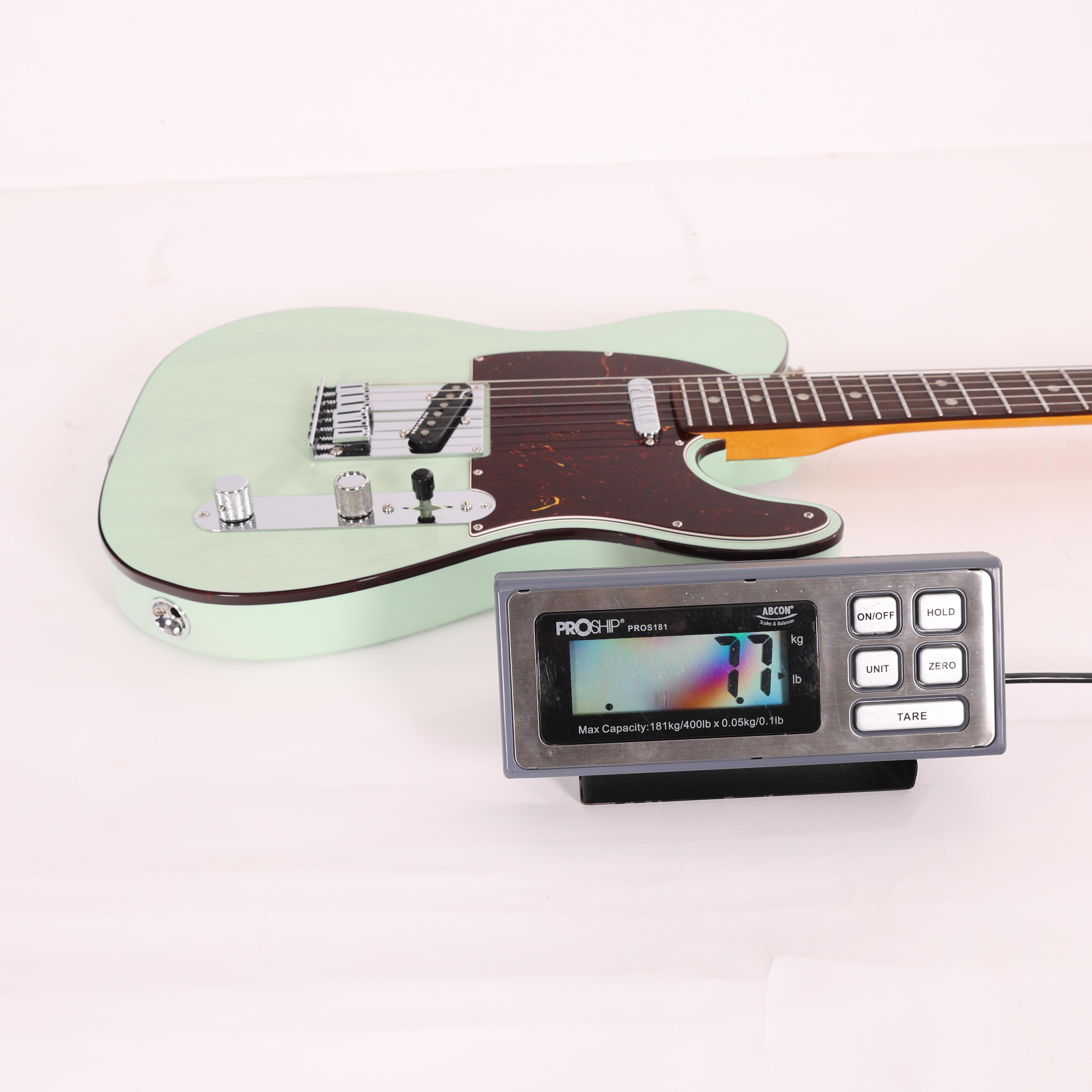 Second Hand Fender American Ultra Luxe Telecaster in Transparent Surf Green 196 - SH-141-5196 (7).jpg