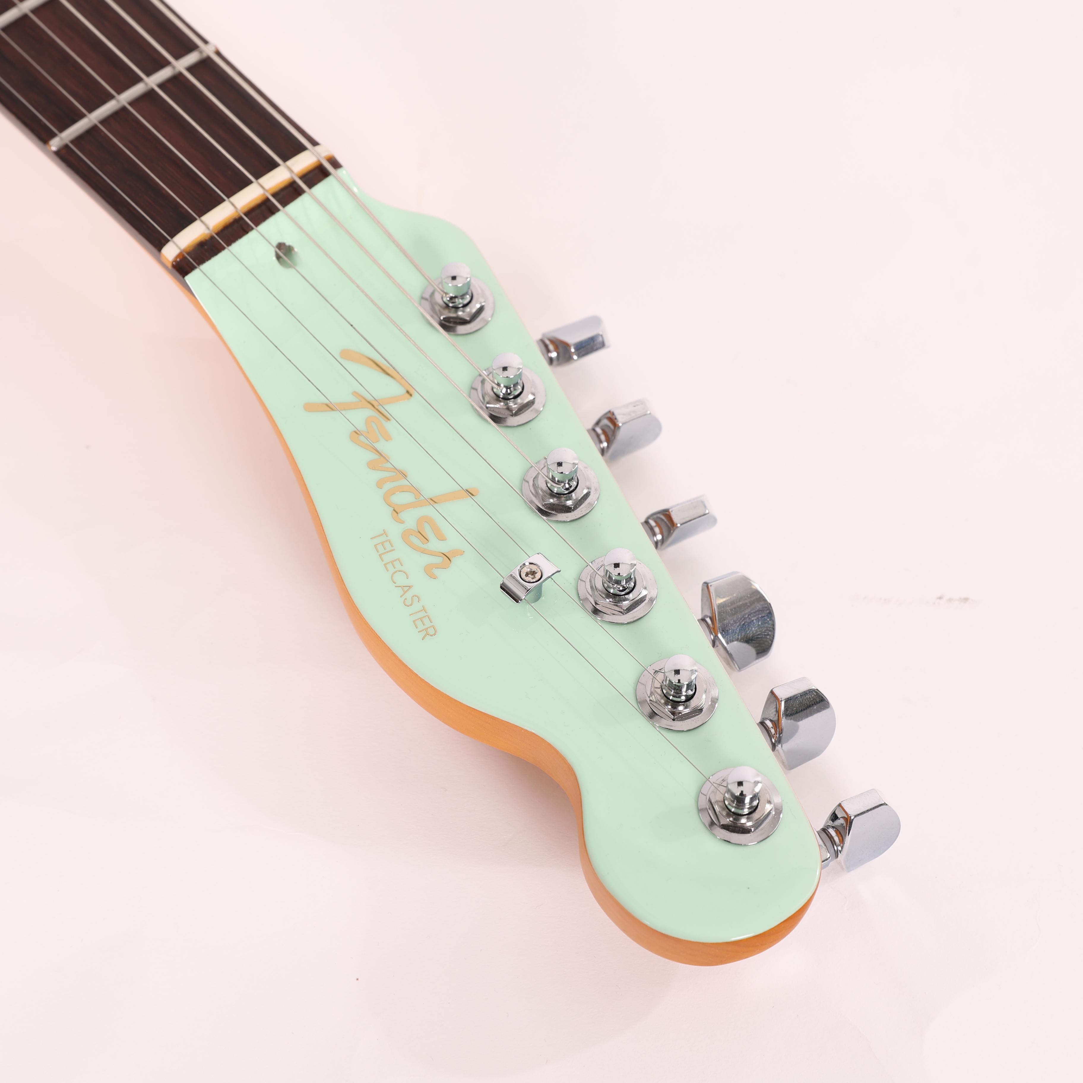 Second Hand Fender American Ultra Luxe Telecaster in Transparent Surf Green 196 - SH-141-5196 (1).jpg