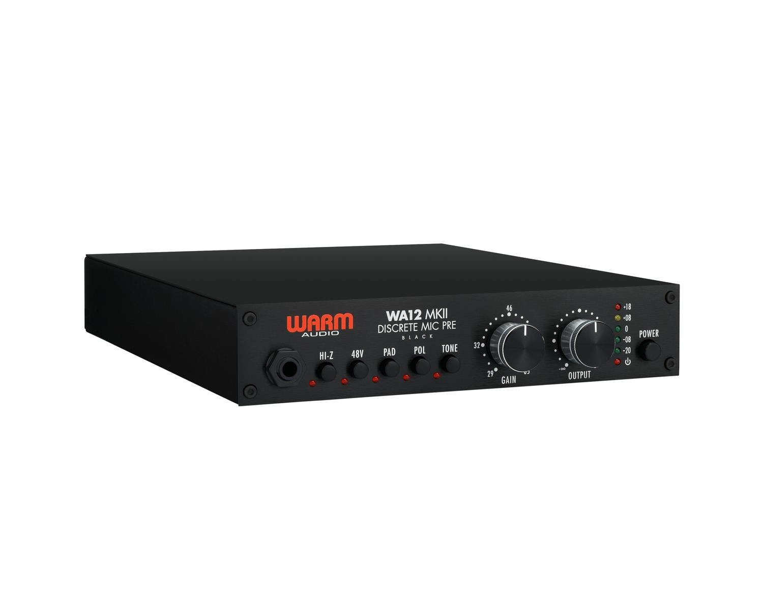 Warm Audio WA12 MKII Half-Rack Discrete Microphone Preamp in Black