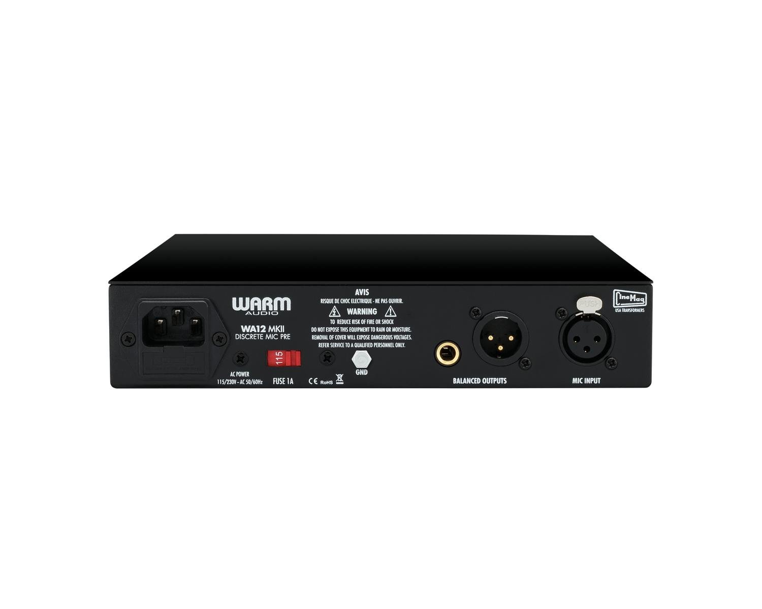 Warm Audio WA12 MKII Half-Rack Discrete Microphone Preamp in Black - 435567-1615287142525.jpg