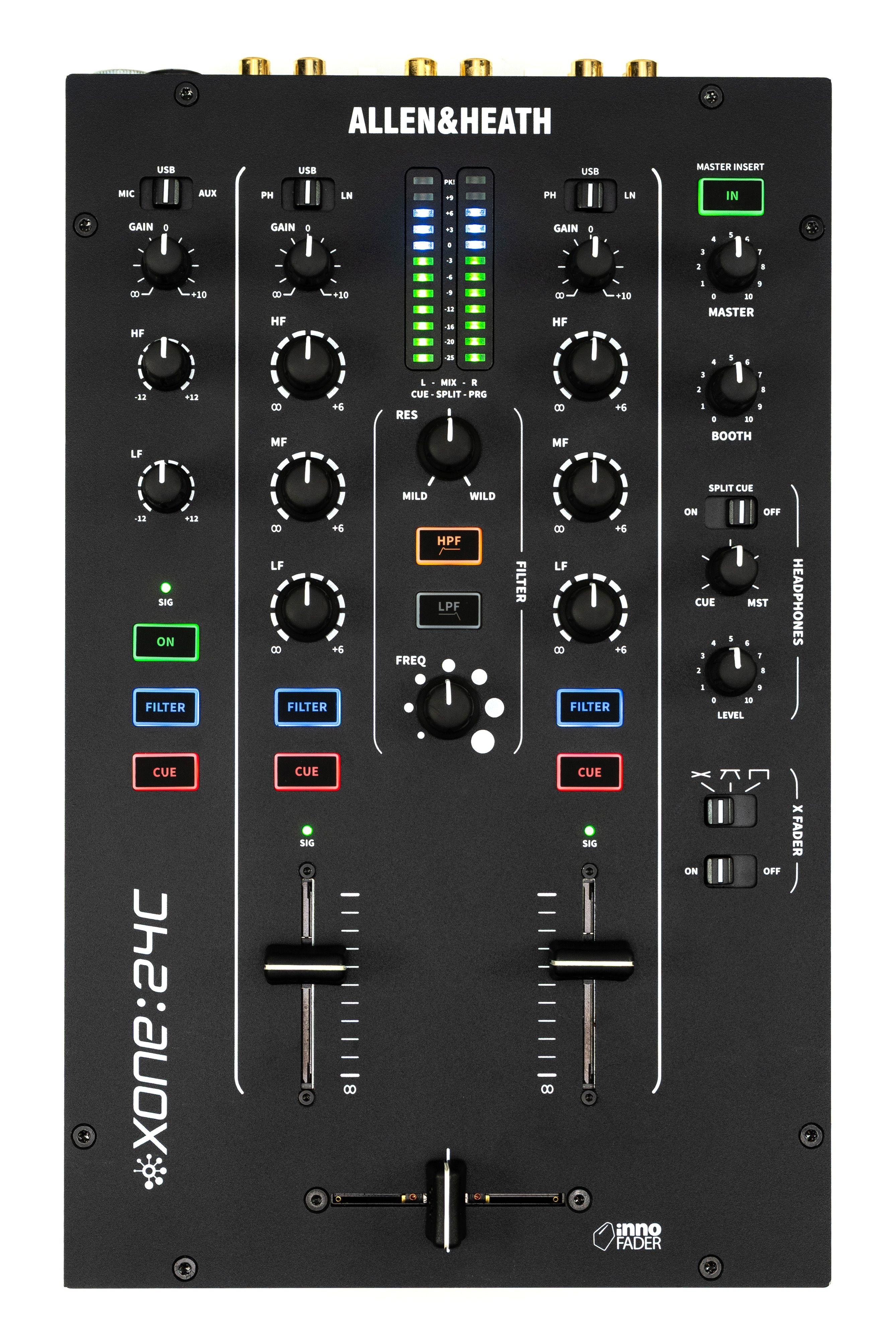 Allen & Heath XONE:24c 2+1 Analogue DJ Mixer with Interface - RS5633_Xone24C - Top_compressed.jpg