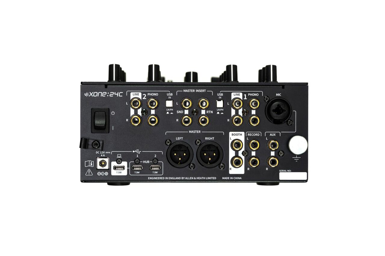 Allen & Heath XONE:24c 2+1 Analogue DJ Mixer with Interface - RS5630_Xone24C - Rear_compressed.jpg