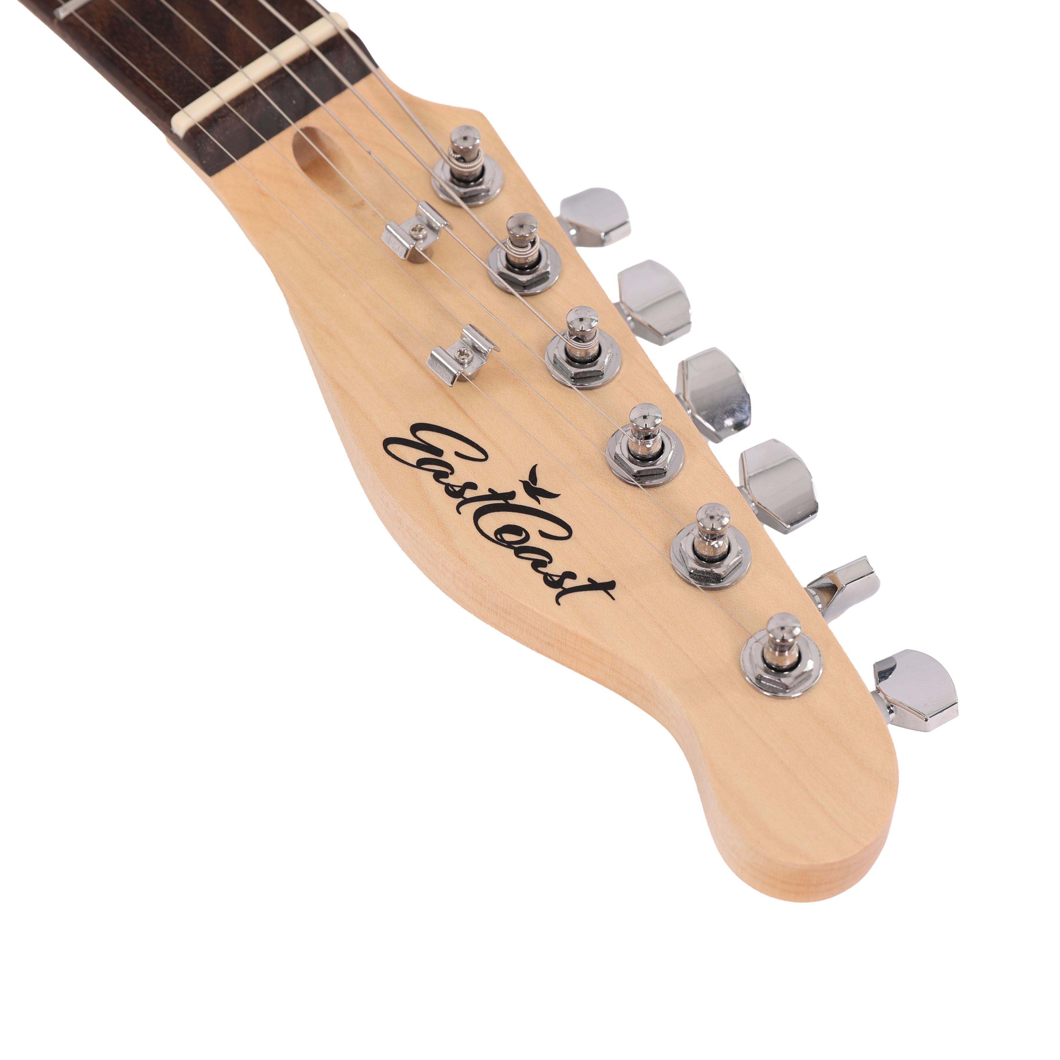 EastCoast T2 Dual Humbucker Electric Guitar in Slick Silver with Rosewood Fretboard - EC-T2-SS (10).jpg